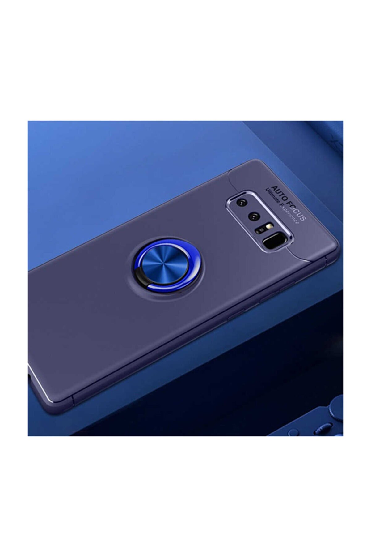 Canpay Samsung Galaxy Note 8 Kılıf Yüzüklü Standlı Mıknatıslı Ekran Koruyucu Süper Pet Film
