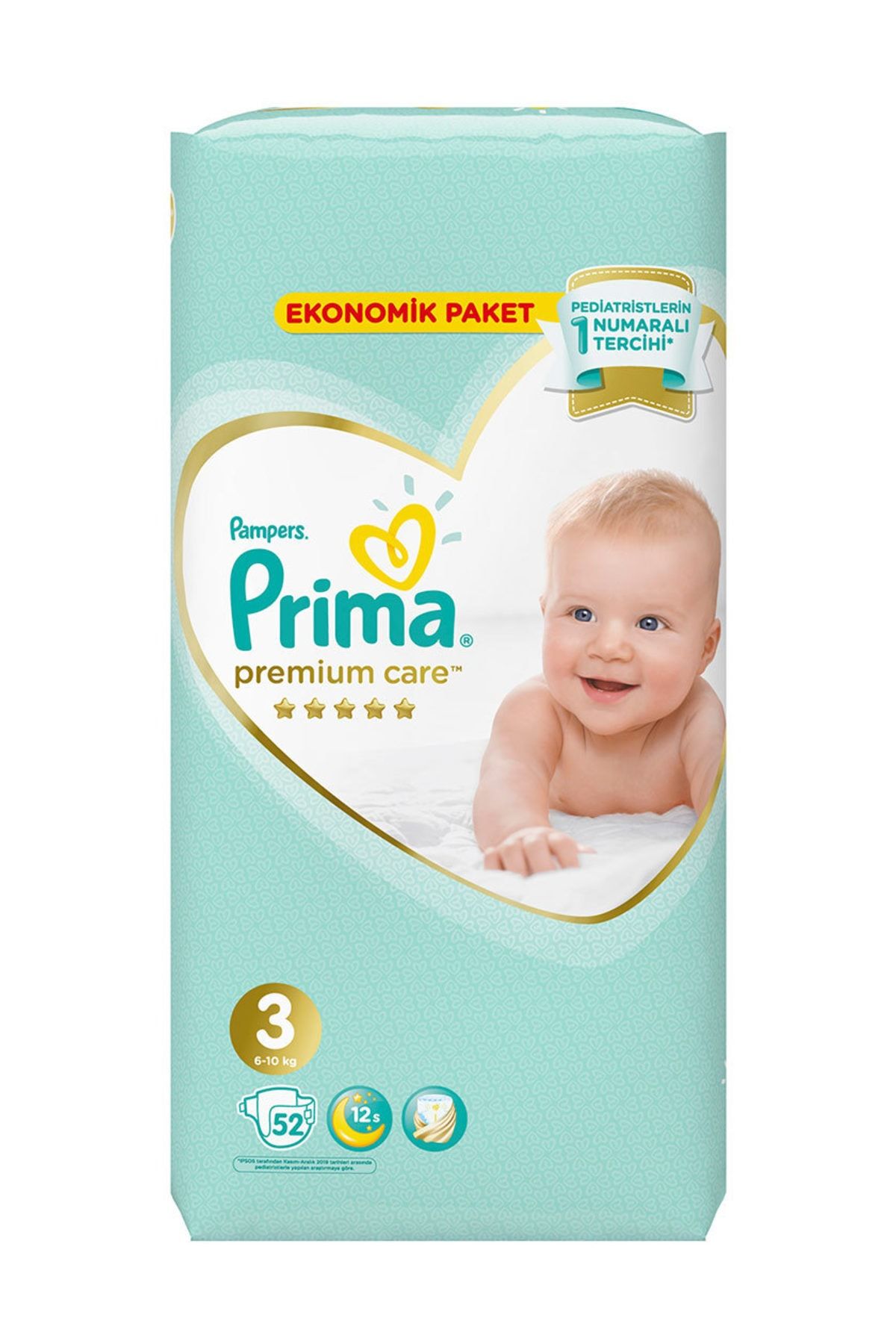 Prima Premium Care Ekonomik Paket Midi 3 Beden 52 Adet