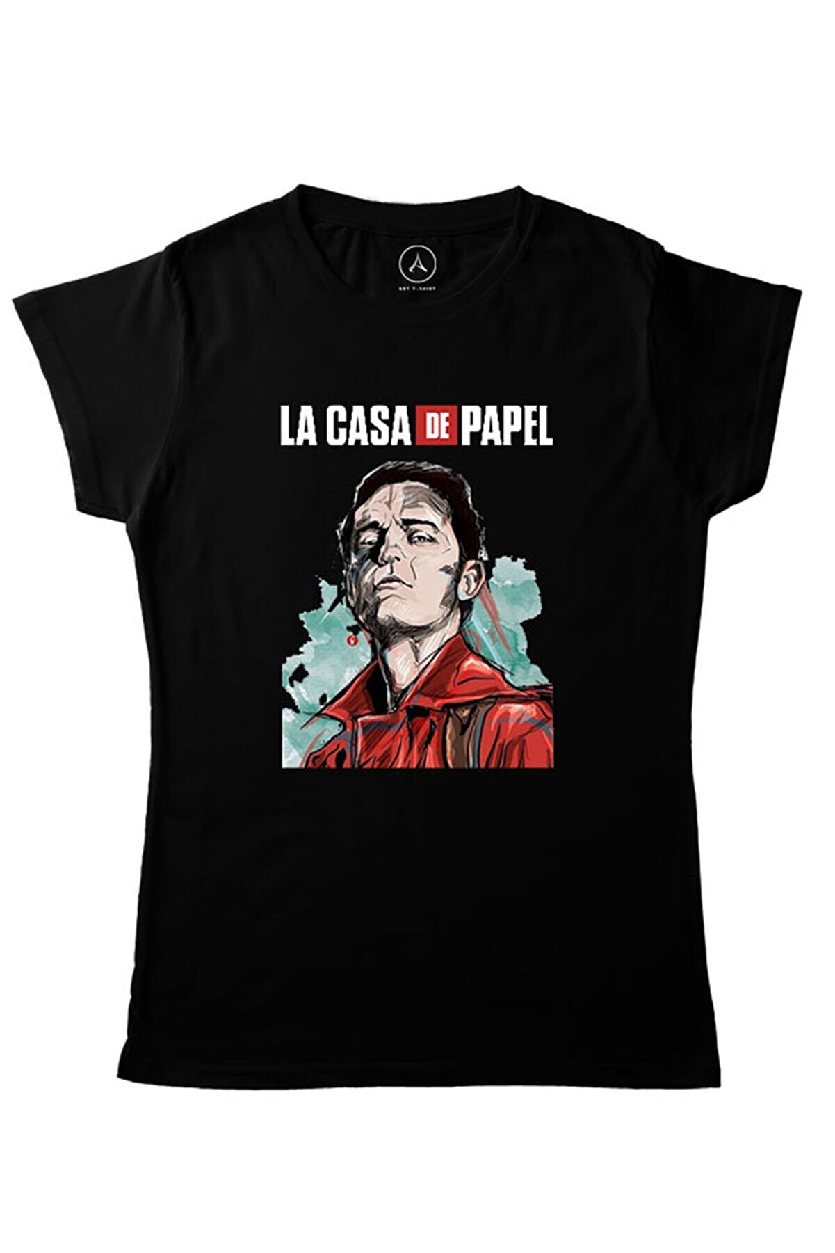 Art T-Shirt Kadın Siyah La Casa De Papel Berlın T-Shirt ART018617W