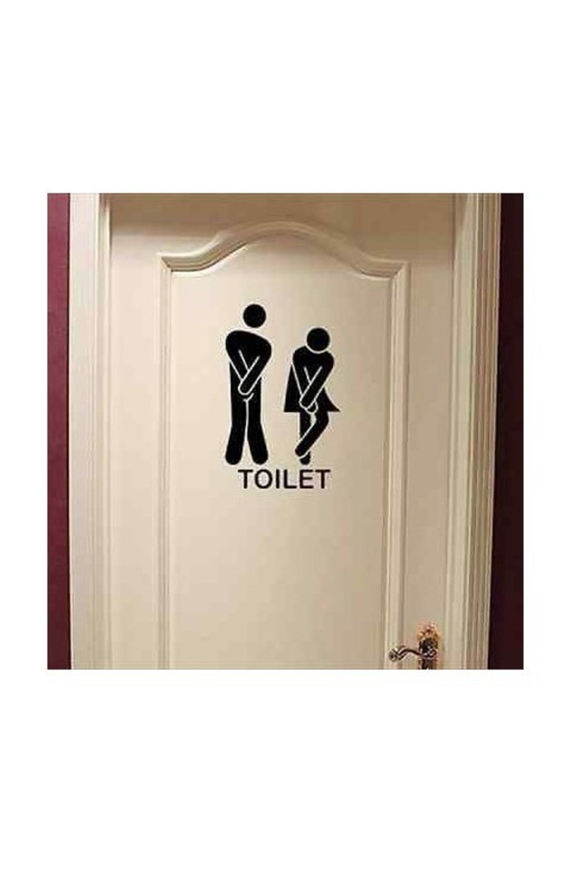 Sticker Sepetim Toilet Kadın Erkek Dekoratif Çok Amaçlı Duvar Sticker