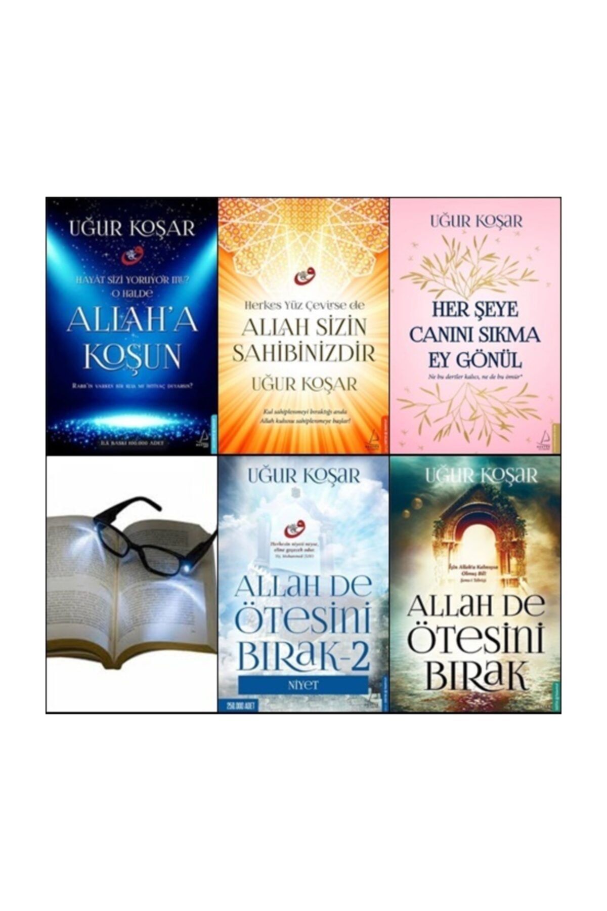 Destek Yayınları Uğur Koşan 6 Lı Set Allah A Koşun Allah Sizin Sahibinizdir + Kitap Okuma Gözlüğü