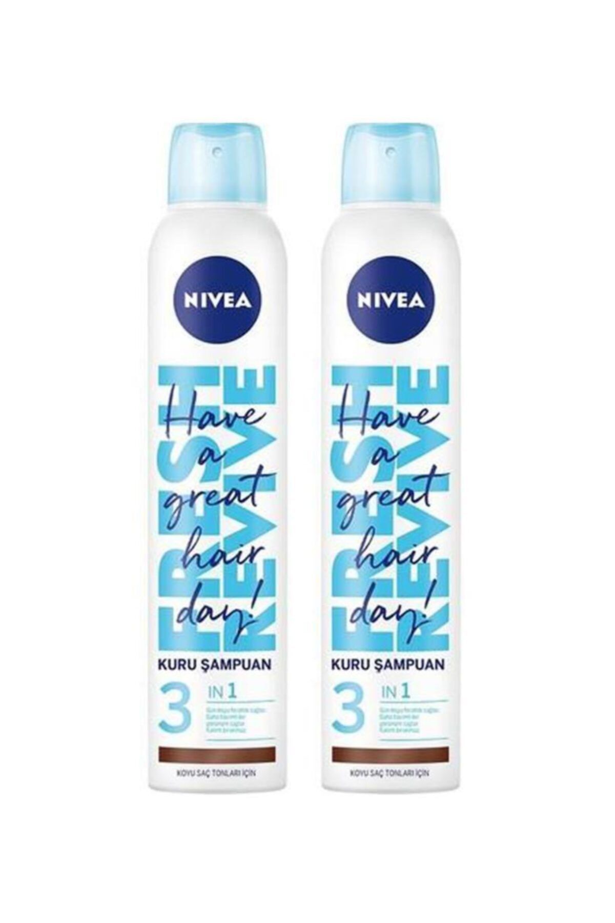 NIVEA 2'li Koyu Saç Tonları Için Kuru Şampuan 200 ml