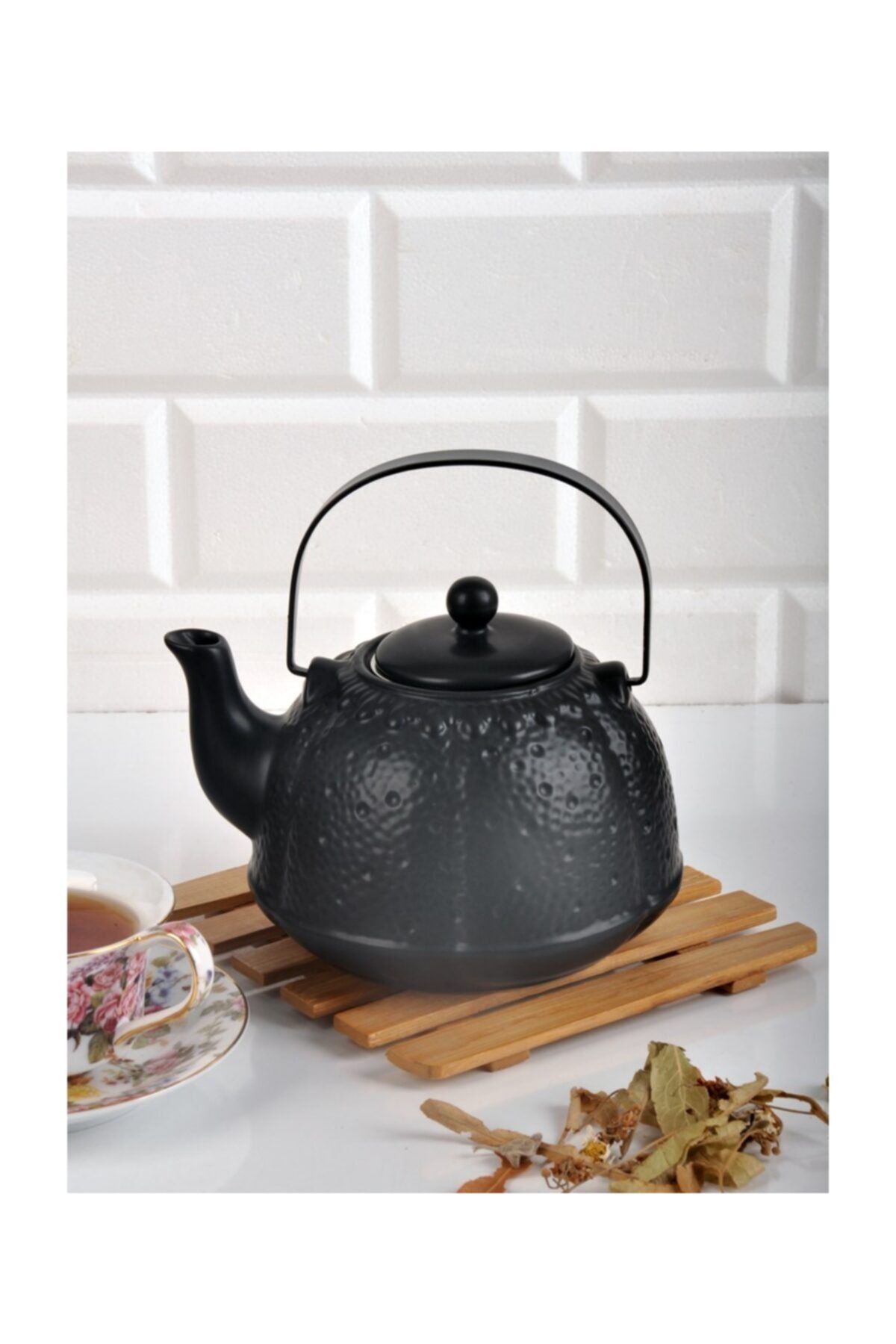 Paçi Siyah Süzgeçli 1000ml Demlik Tea Pot