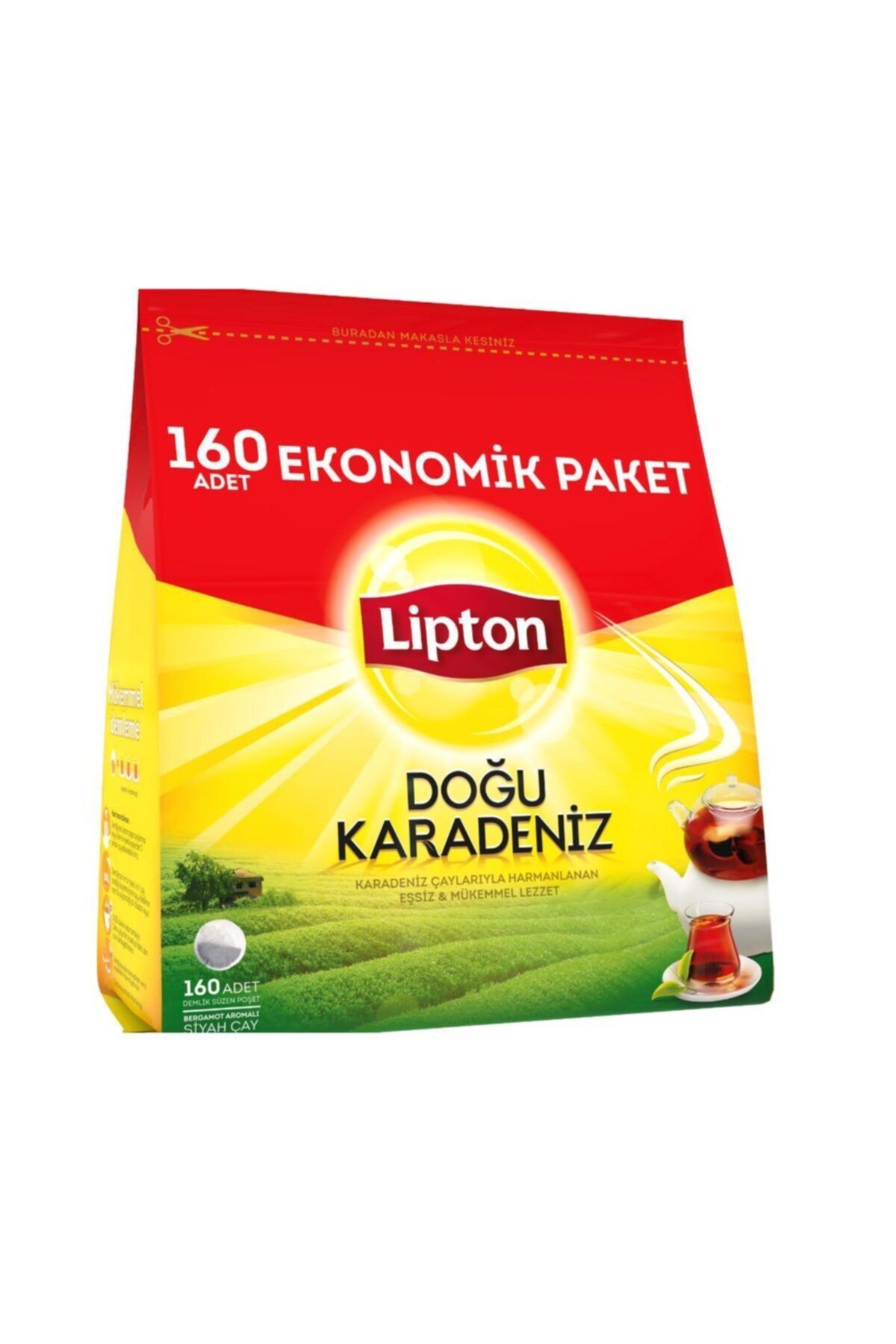 Lipton Doğu Karadeniz Demlik Poşet Çay 160'lı 4 Adet