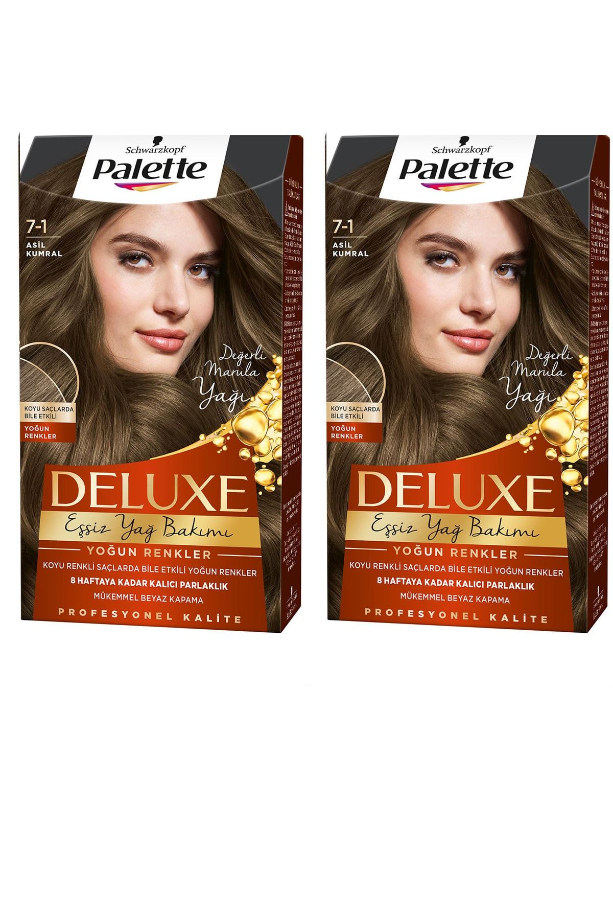Palette Deluxe 7-1 Asıl Kumral 50 ml 2 Adet 6281031271162-2