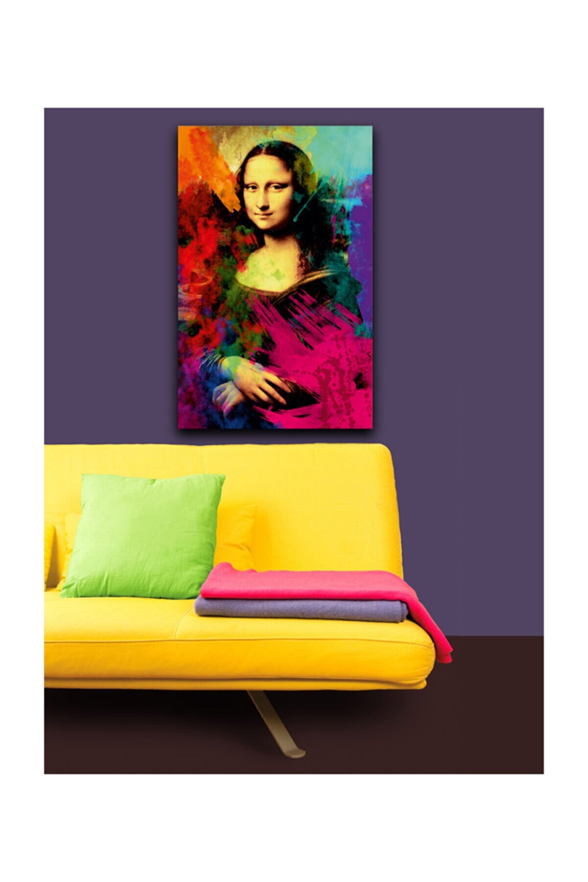 DNArt Dijital Fırça Tekniği Limited Edition Kanvas Tablo - 45x70cm - Dbrush-00103 - Mona Lisa