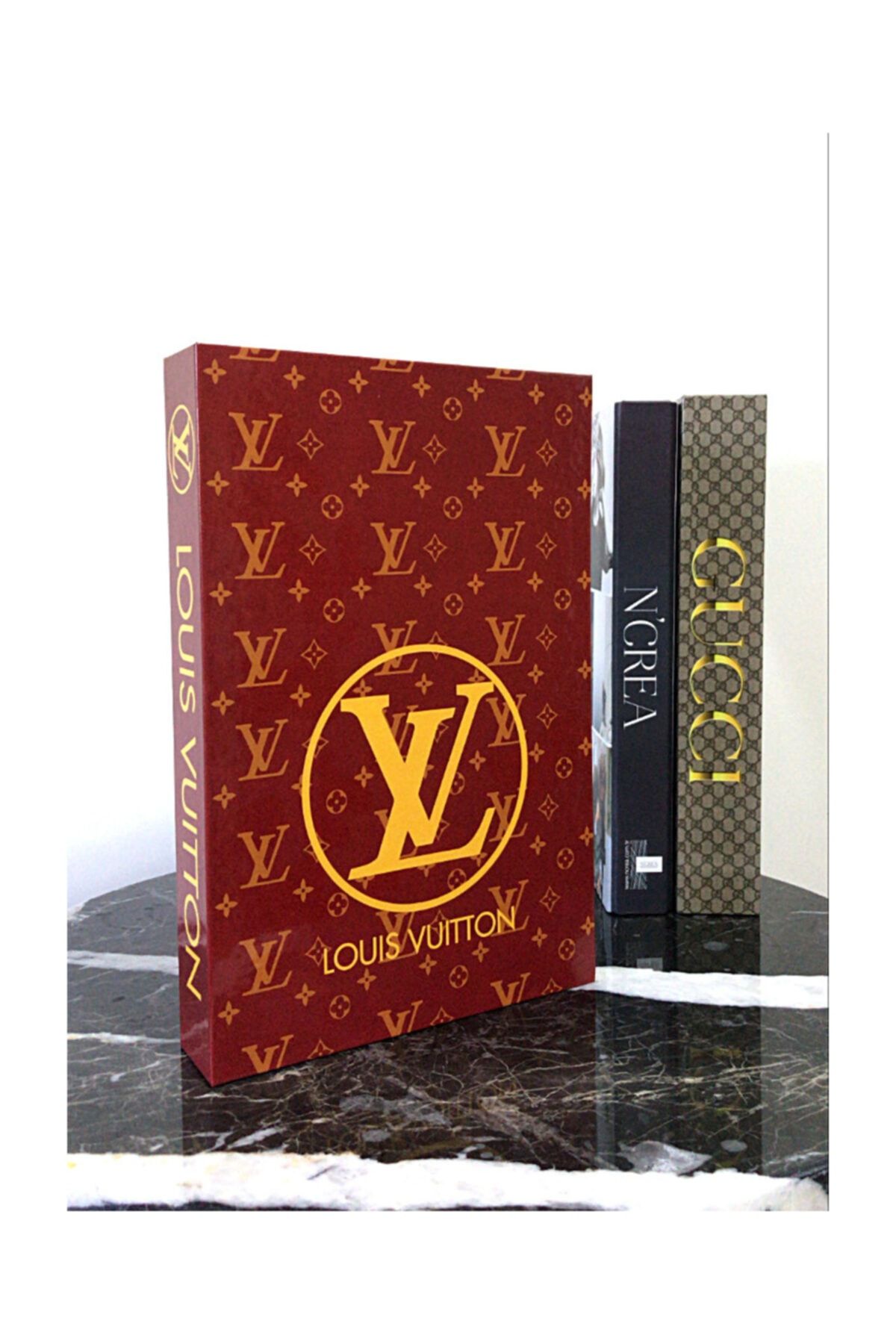 N'CREA Home Accessories Dekoratif Kitap Kutu-Louis Vuitton