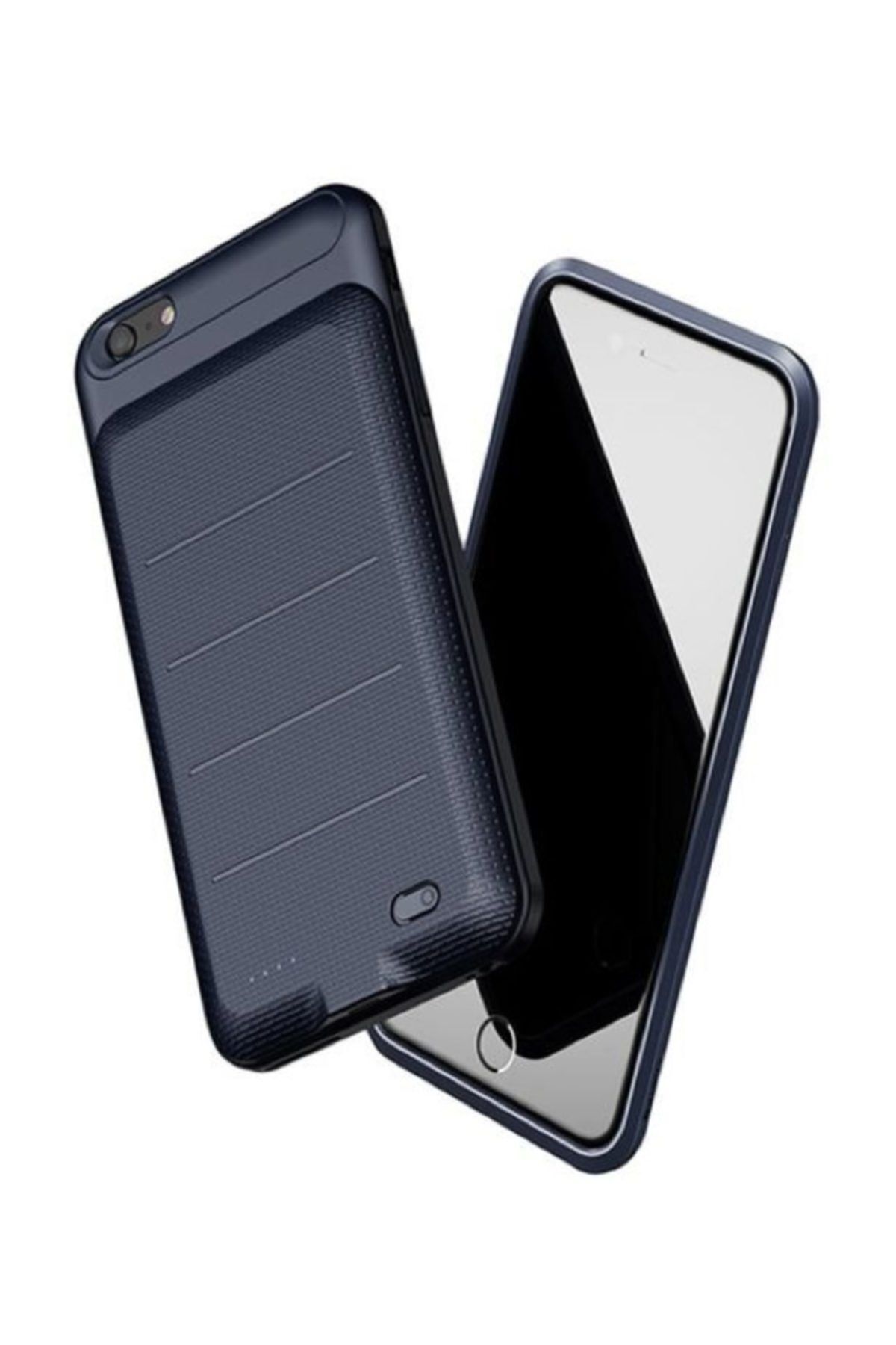 Baseus Ample iPhone 6 6S Plus Lacivert Şarjlı Kılıf Arka Koruyucu Kapak 3600 mAh