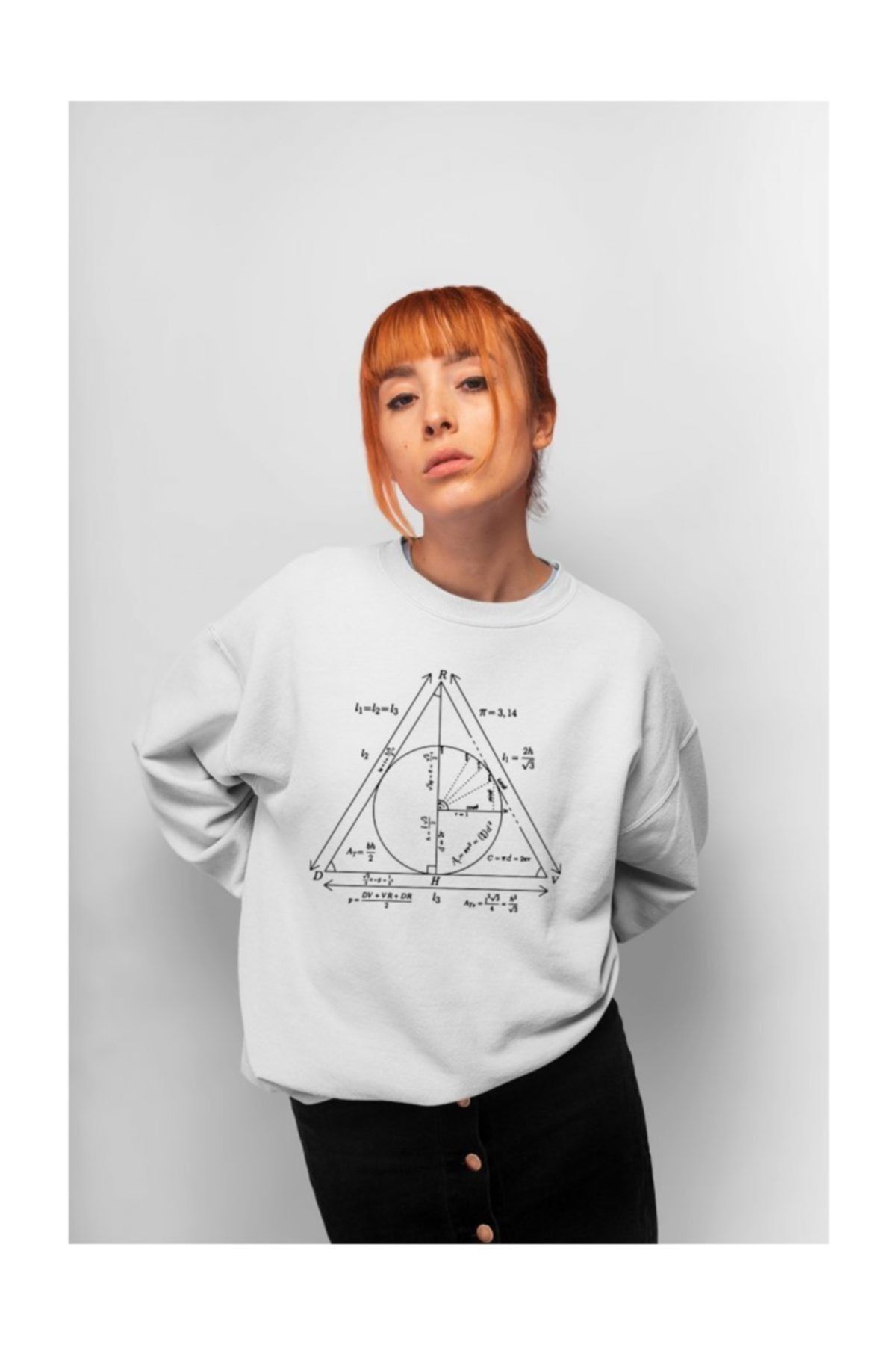 Angemiel Wear Geometrik Şekiller Kadın Sweatshirt A0191WK