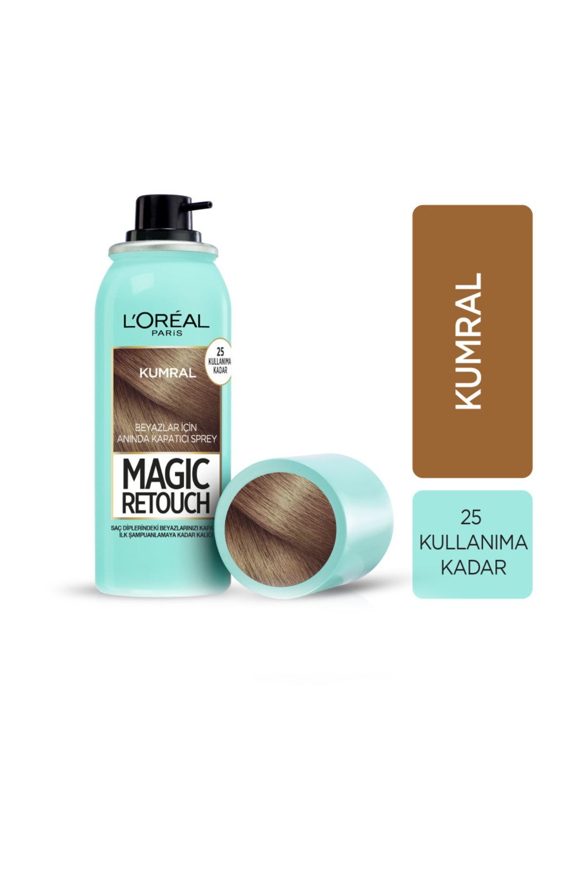 L'Oreal Paris L'Oreal Magic Retouch Beyazlar İçin Kapatıcı Sprey Kumral 75 Ml