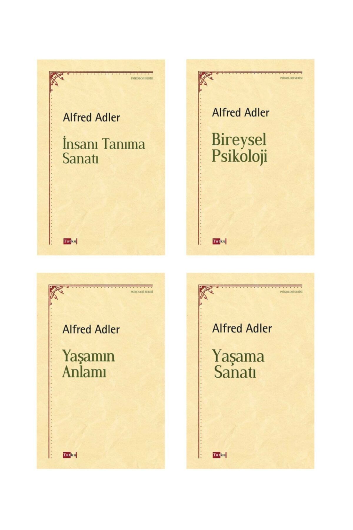 Tutku Yayınevi Alfred Adler Seti - 4 Kitap - Psikoloji, Felsefe, Freud