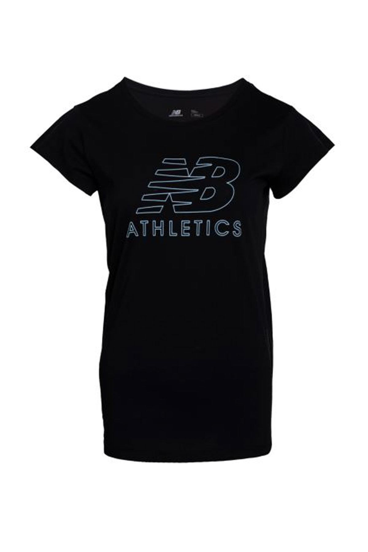 New Balance Kadın T-Shirt - New Balalnce Athletics - WPS003-BK