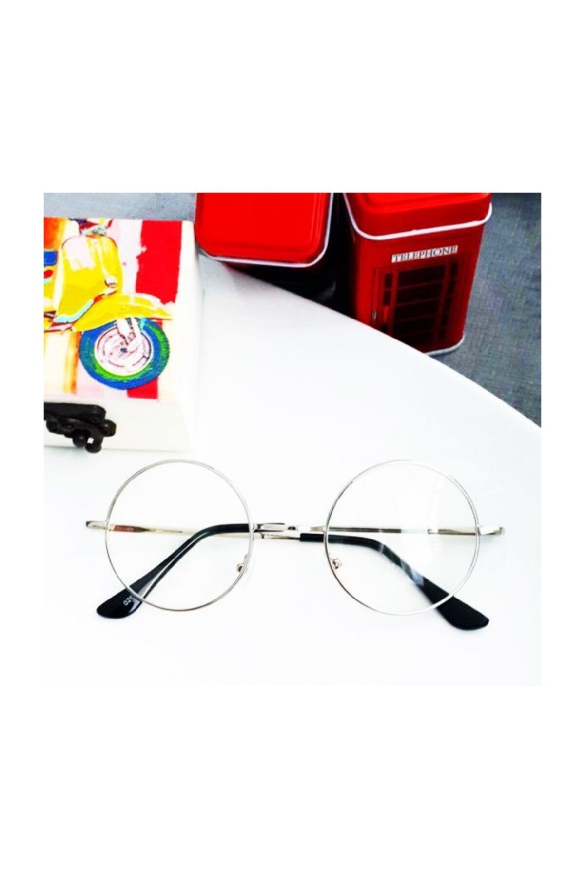 dase home Yuvarlak Model Gözlük  Yeni Trend Kutulu Harry Potter Gözlük