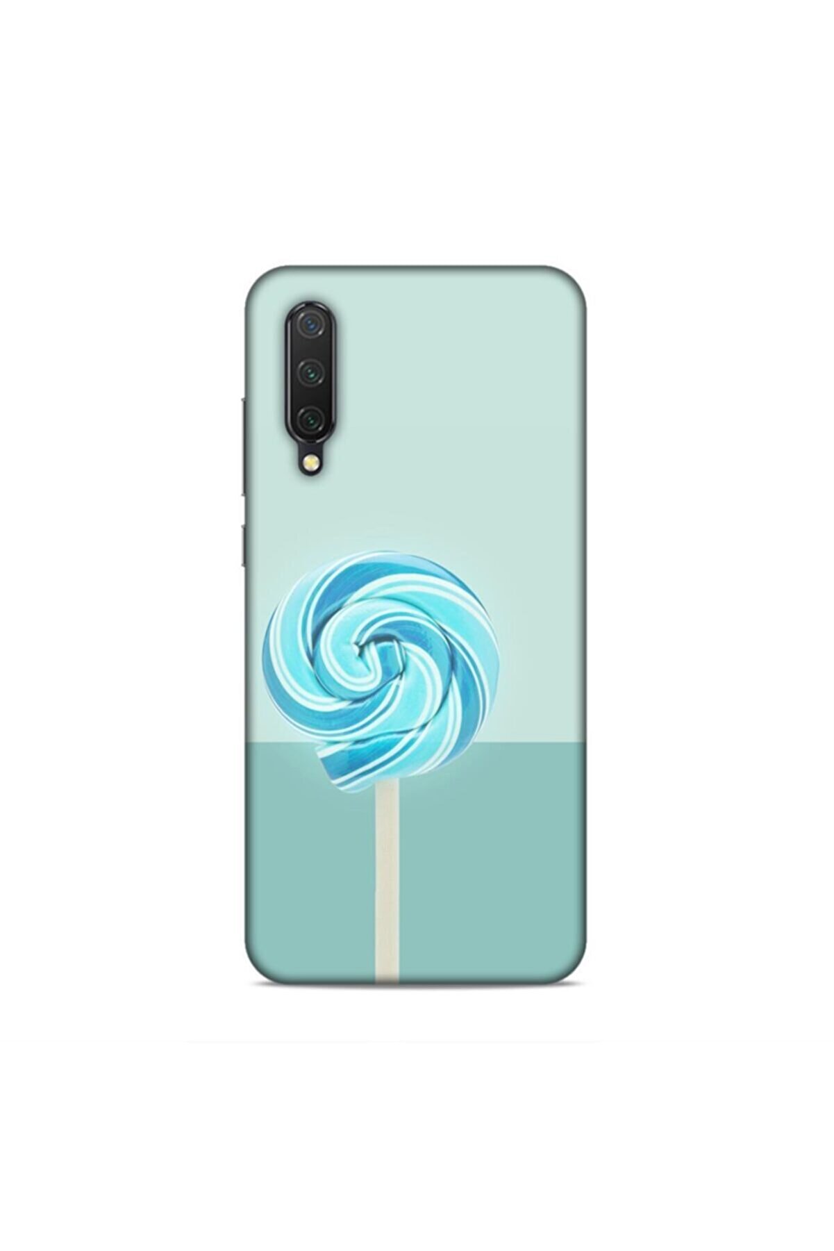 Pickcase Xiaomi Mi 9 Lite Kılıf Desenli Arka Kapak Mavi Şeker