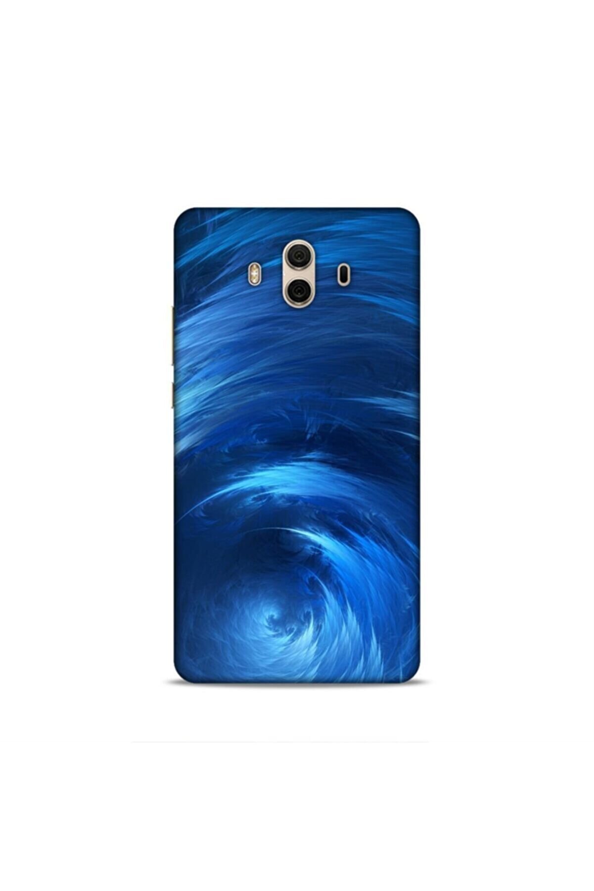 Pickcase Huawei Mate 10 Kılıf Desenli Arka Kapak Mavi Dalga