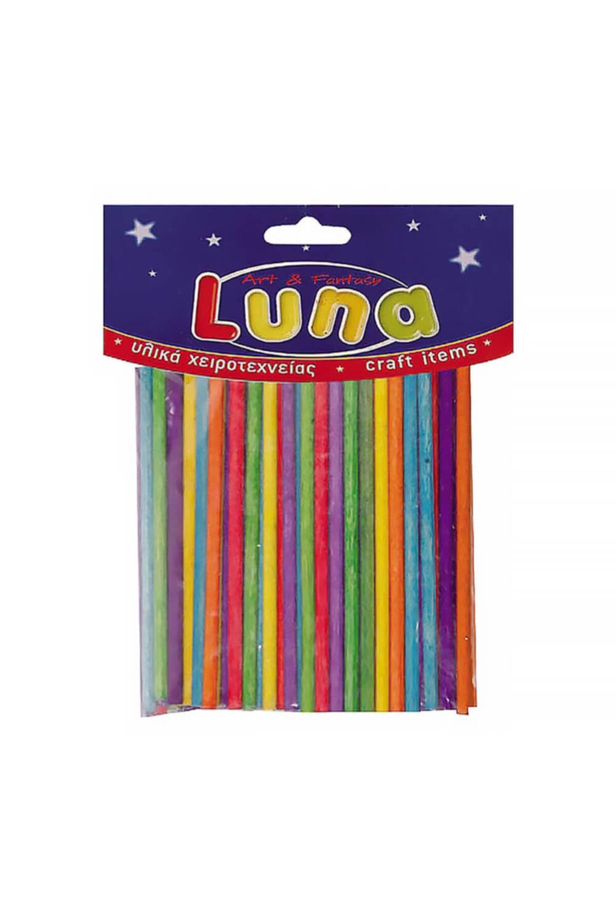Luna Renkli Ahşap Çubuklar 4x100 Mm 100’lü 0601652