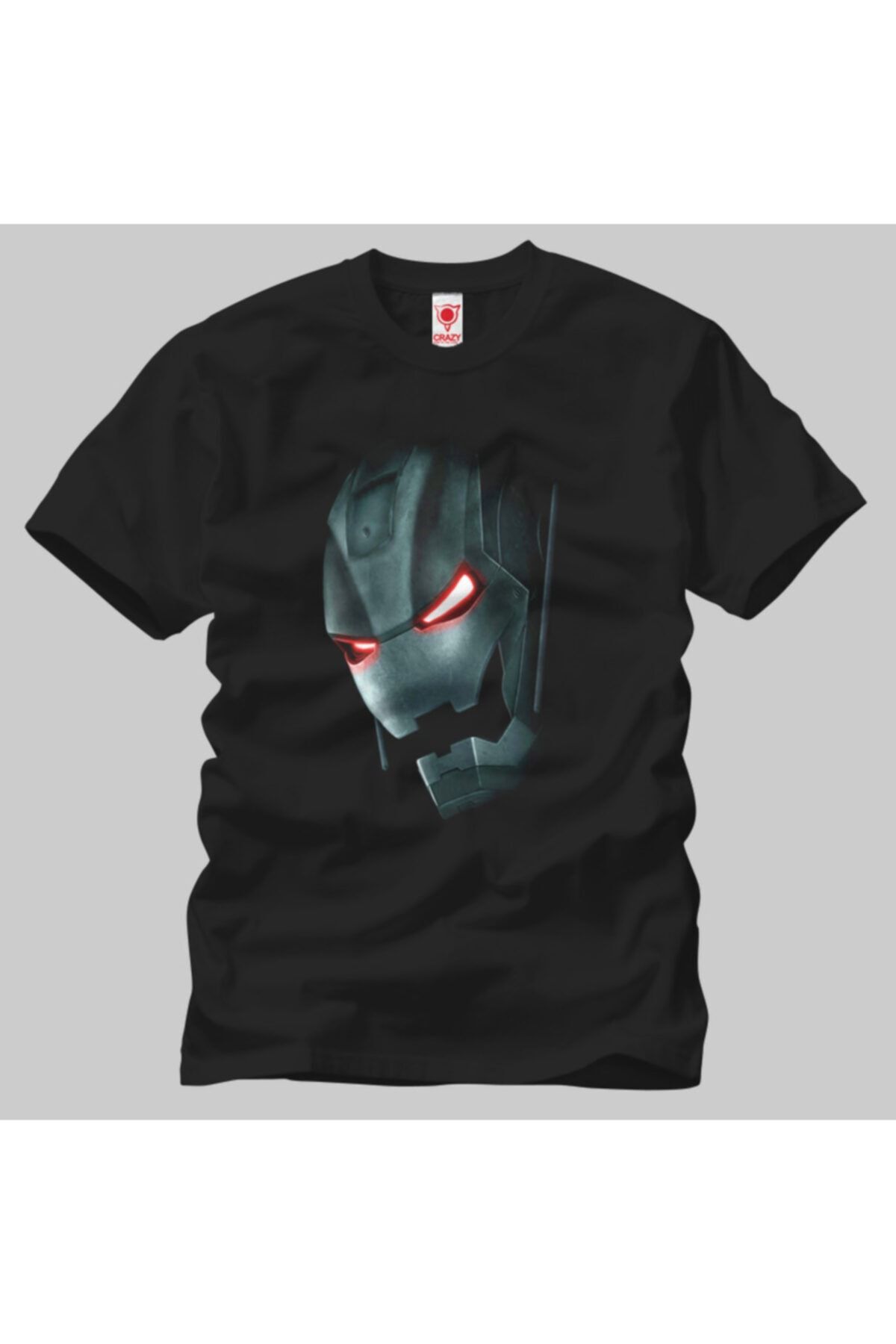 Crazy Iron Man Metal Head Erkek Tişört