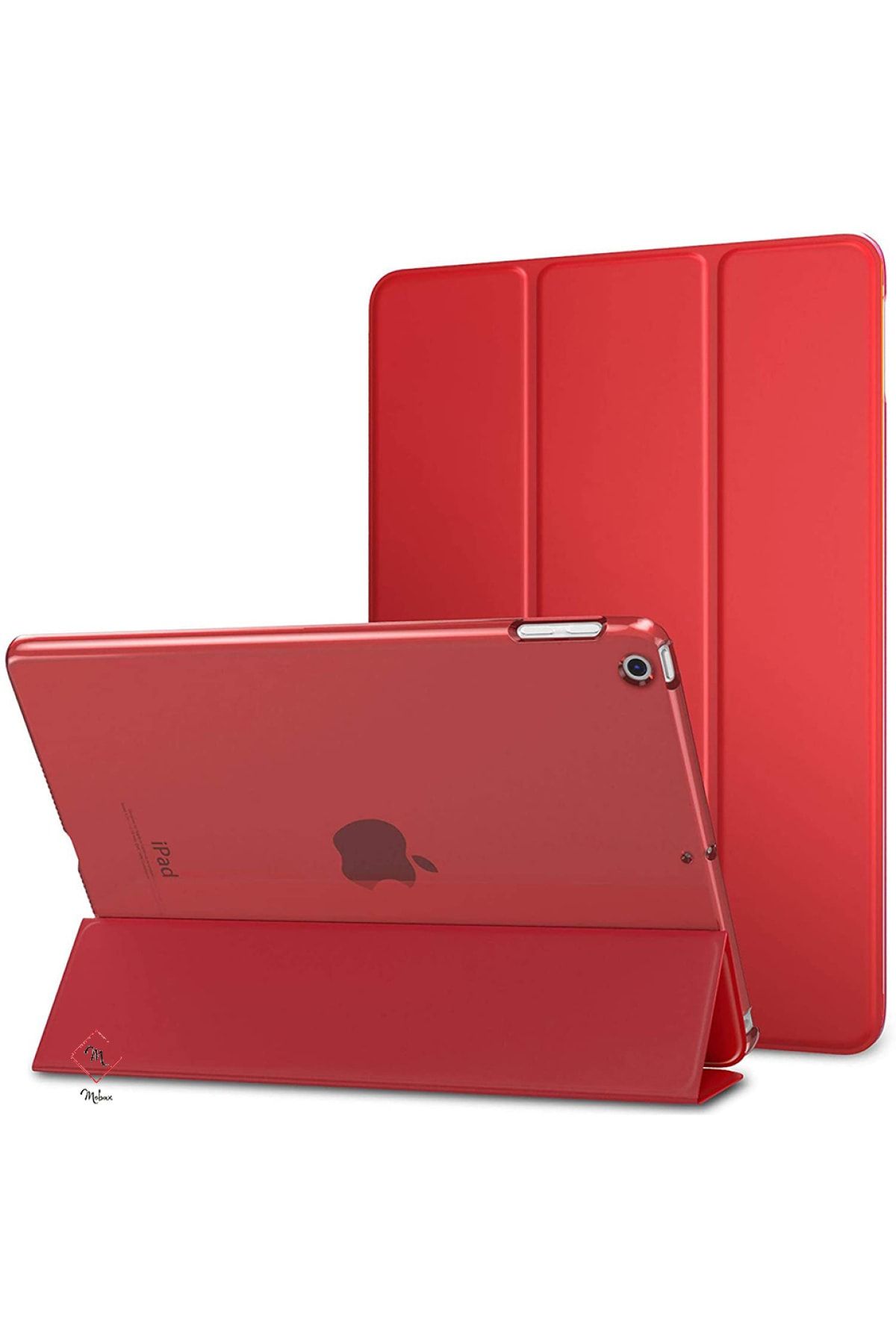 UnDePlus Apple Ipad Air 3 10.5 2019 Kılıf Pu Deri Smart Case A2152 A2123 A2153 A2154 Kırmızı