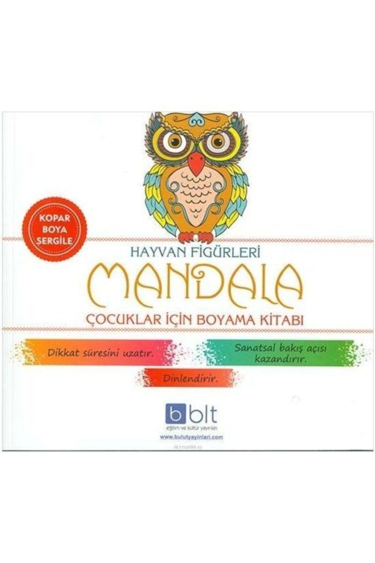 Genel Markalar Hayvan Figürleri Mandala Çocuklar Için Boyama Kitabı Bulut Eğitim Yayınları