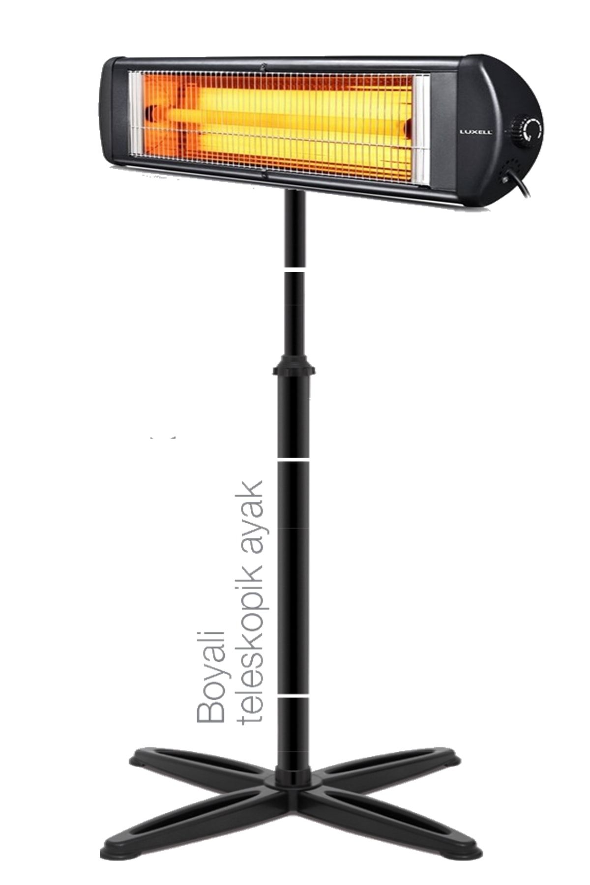 KUMTEL Luxell Blackline Infrared Elektrikli Soba Isıtıcı