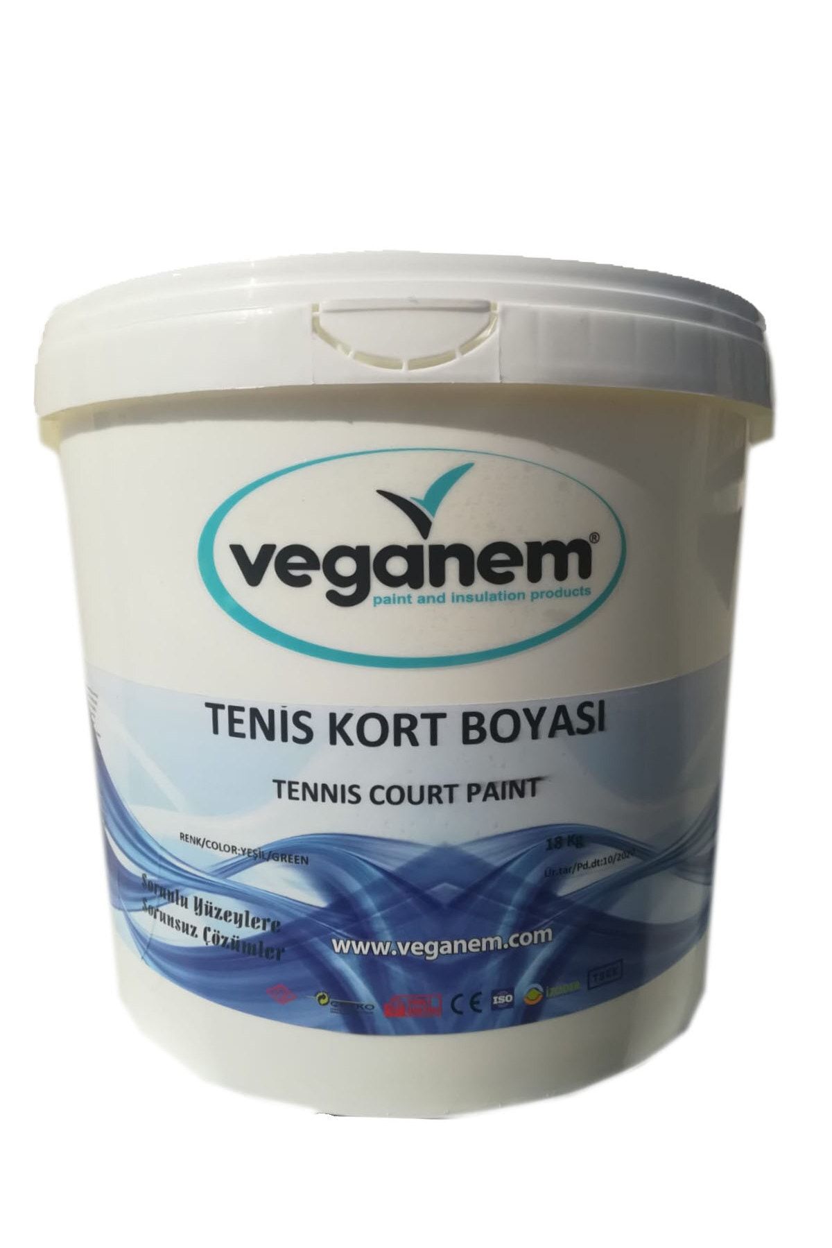Veganem Tenis Kort Boyası (TENNIS COURT PAİNT) 18 Kg