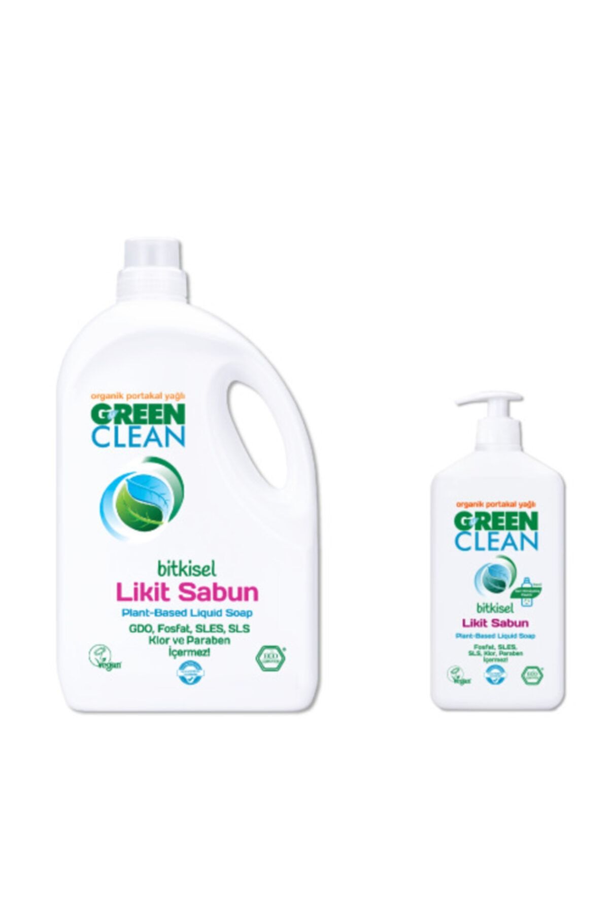 Green Clean Bitkisel Likit Sabun 2'li Set
