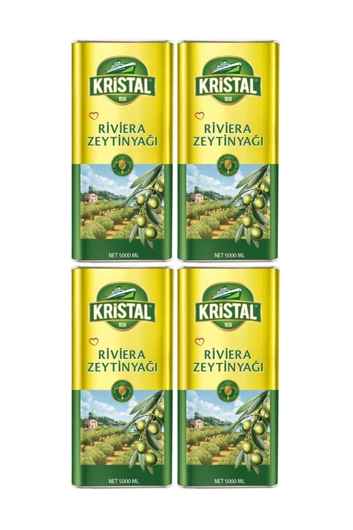 Kristal Riviera Zeytinyağı 5 Lt 4 Adet 1 Koli