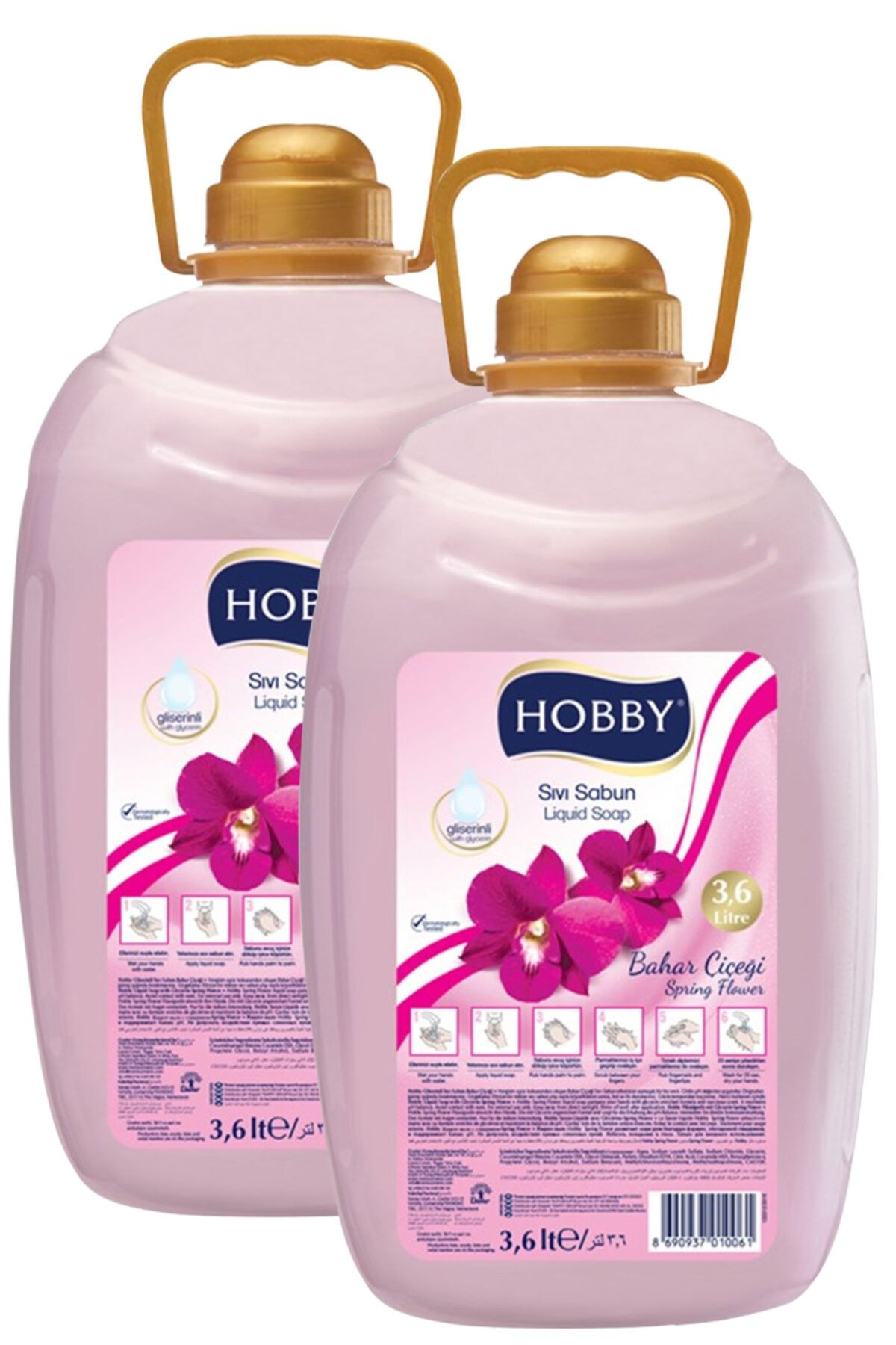 Hobby Sıvı Sabun Bahar Çiçeği 3600 Mlx2 Adet