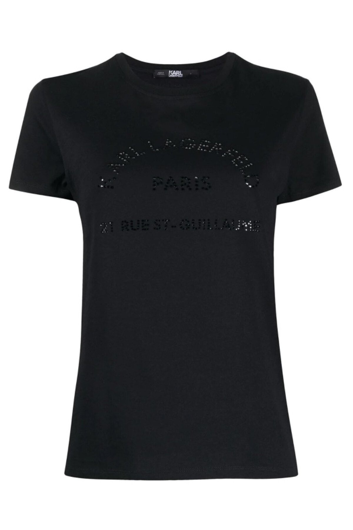 Karl Lagerfeld Logo Adres Taşlı T-shirt