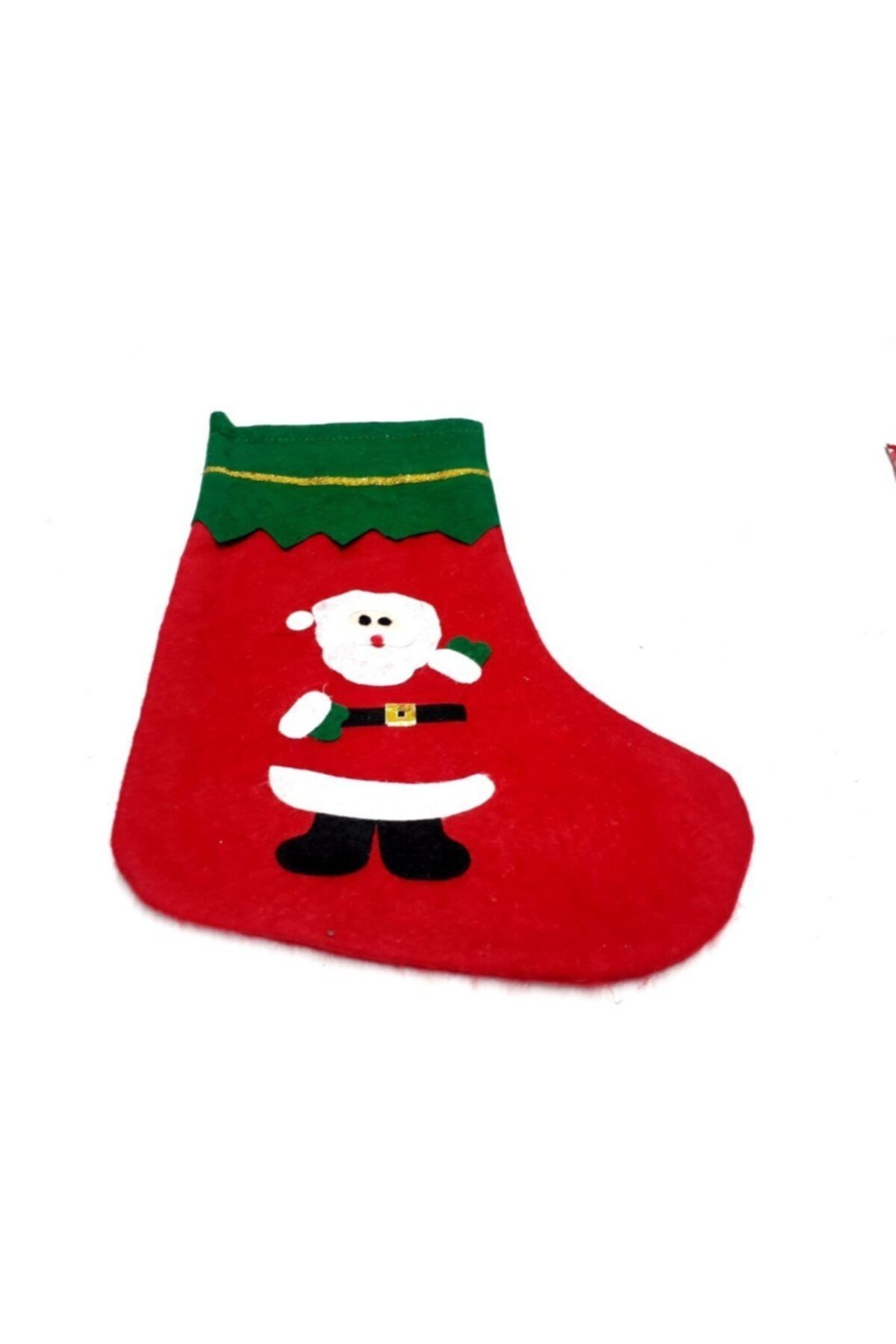 AteşTech Noel Baba Baskılı Elyaf Çorap 17*36 Cm