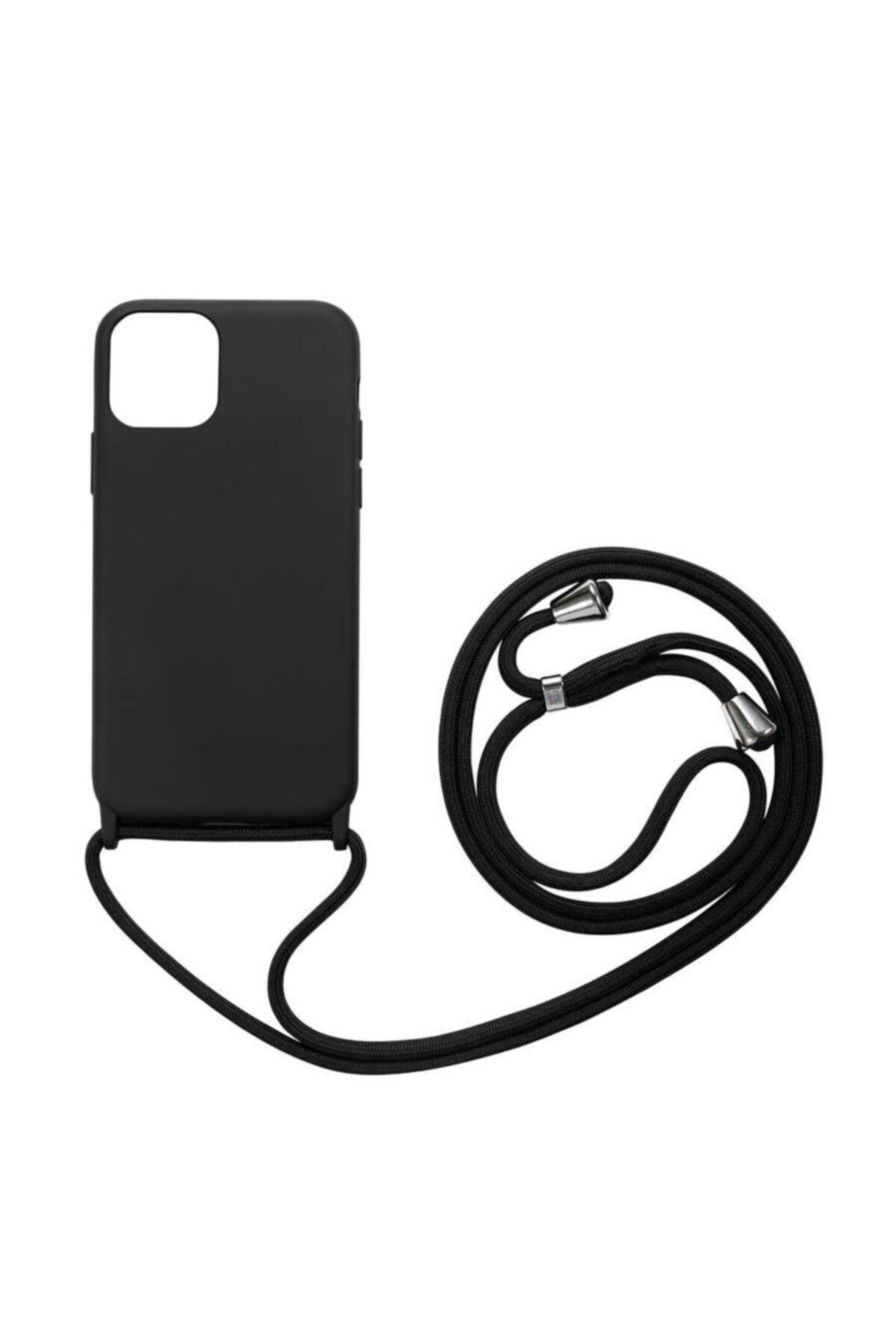 CaseStreet Case Street Apple Iphone 12 Pro Max Kılıf Askılı Içi Süet Lansman Görünüm Silikon Siyah