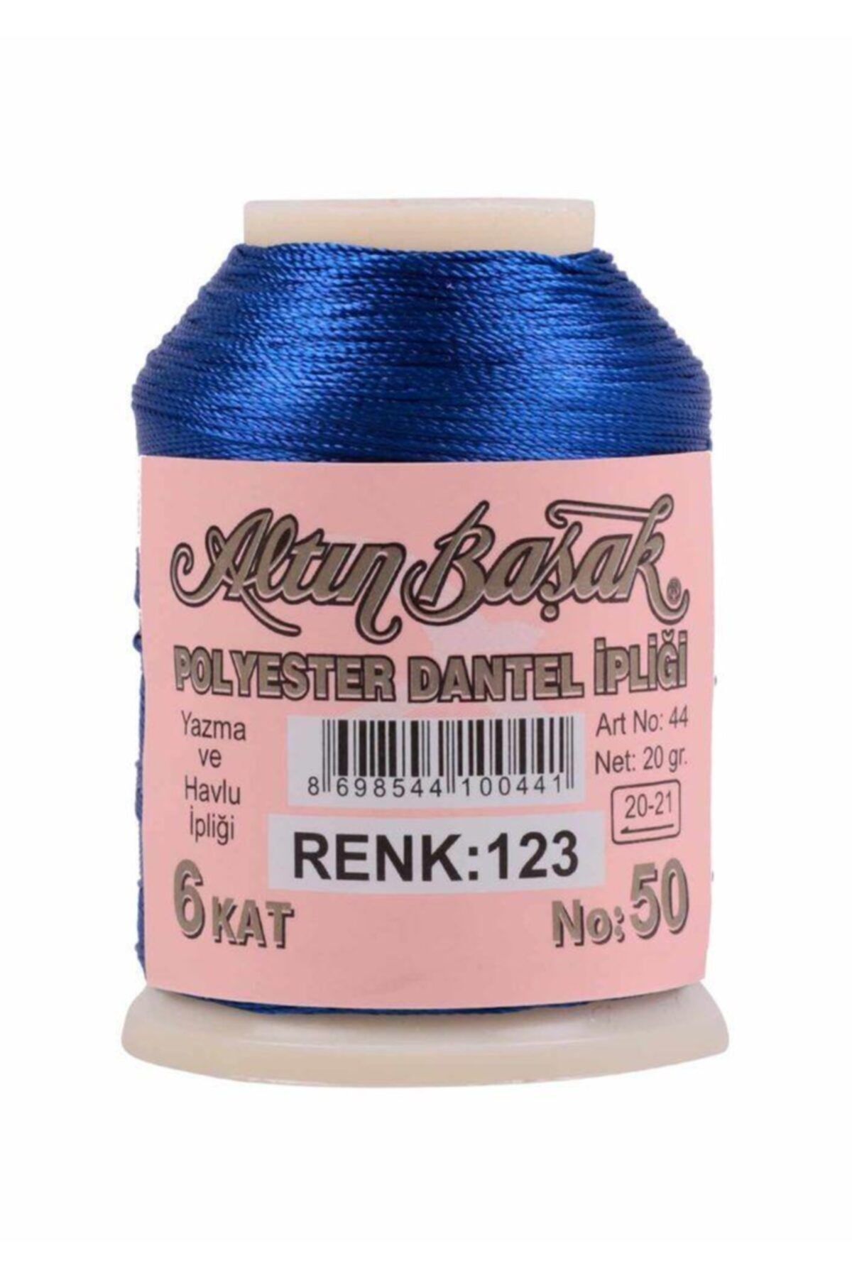 Altınbaşak Polyester Dantel Ipliği 20 Gr Iğne Oyası Ipi 123 (lacivert)