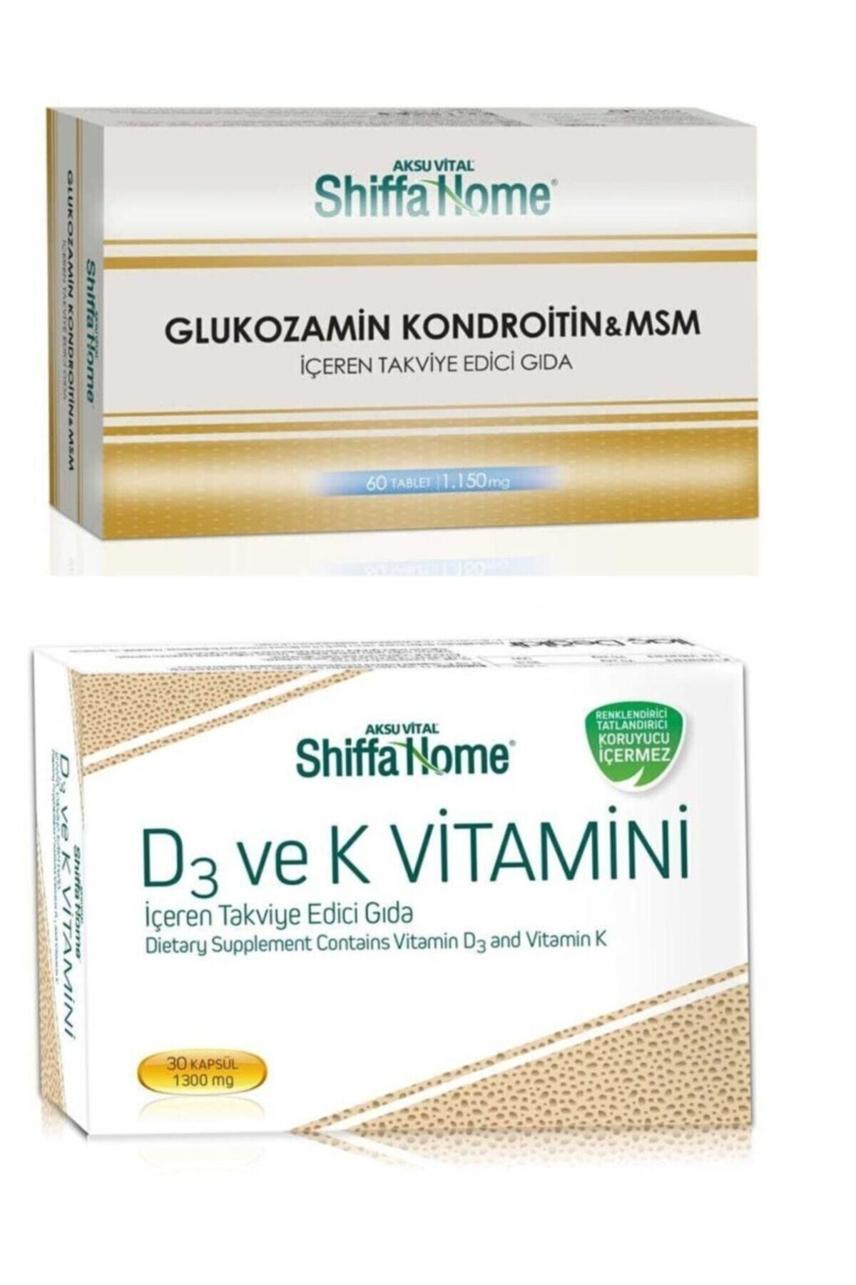 Aksu Vital Glukozamin Kondroitin Msm 1150 Mg 60 Tablet & D3 Ve K Vitamini