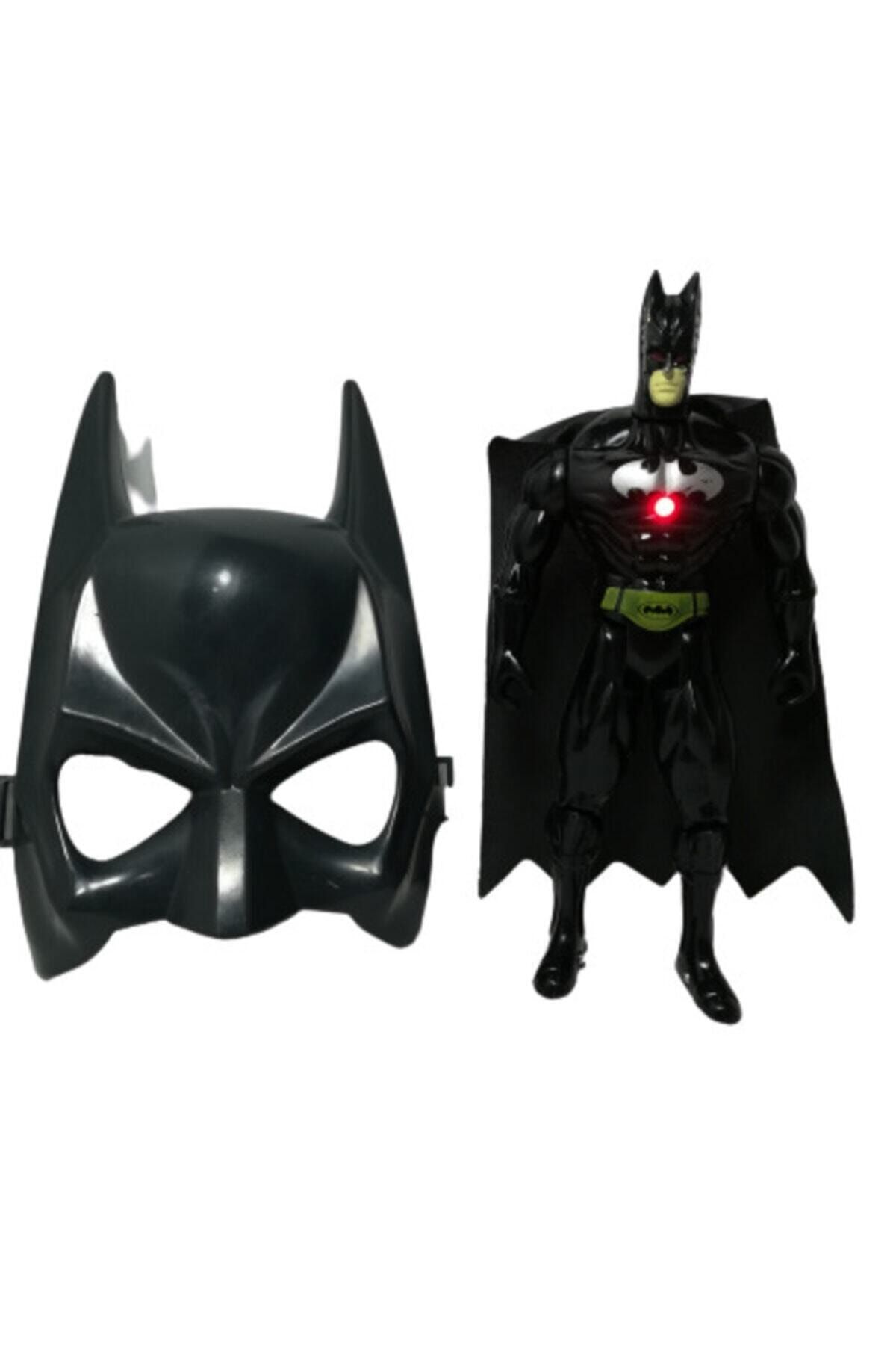 Batman Set Maske Isıklı Pelerinli Figür 20 cm 2 li