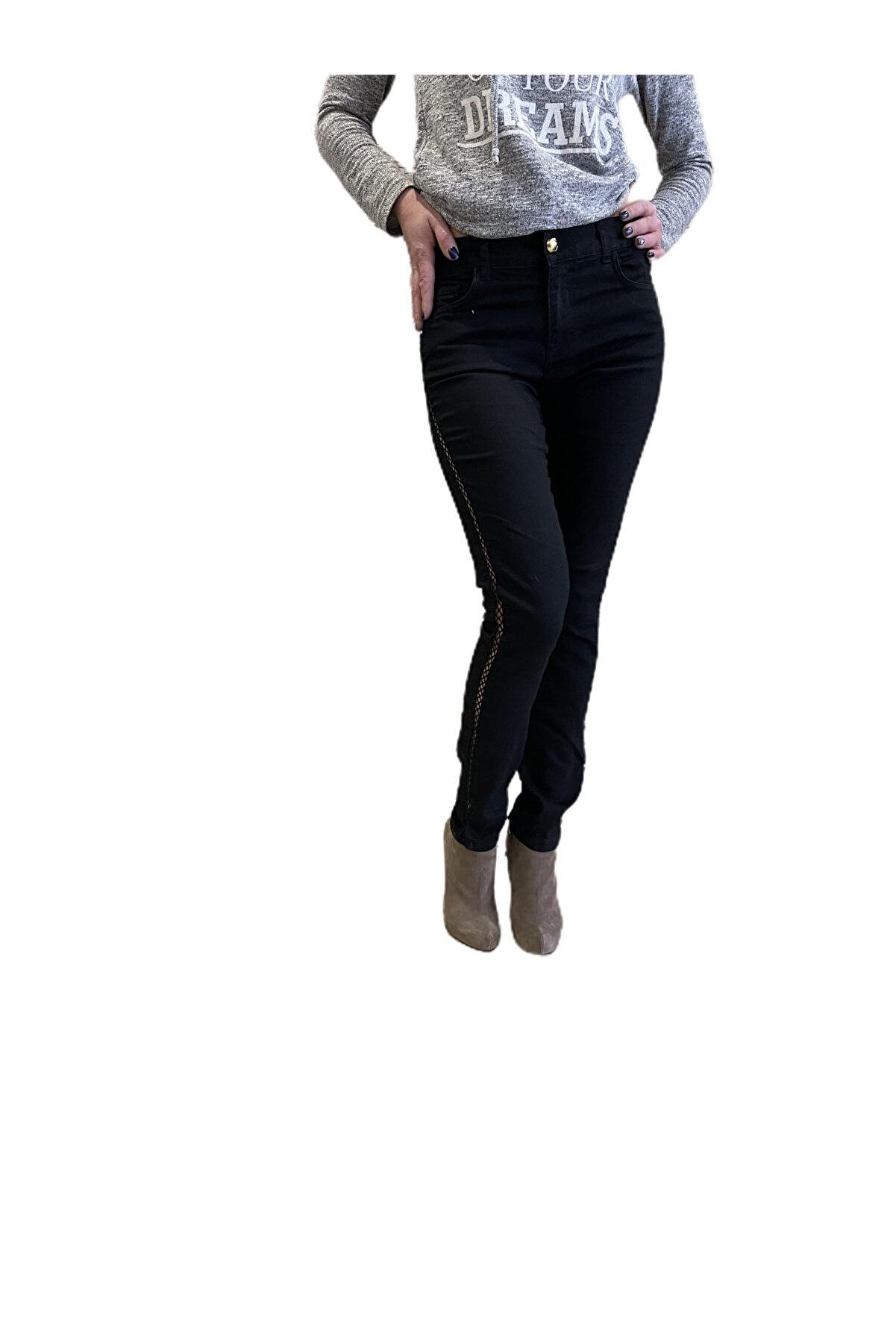 Roberto Cavalli Kadın Siyah Denim Trousers Jeans
