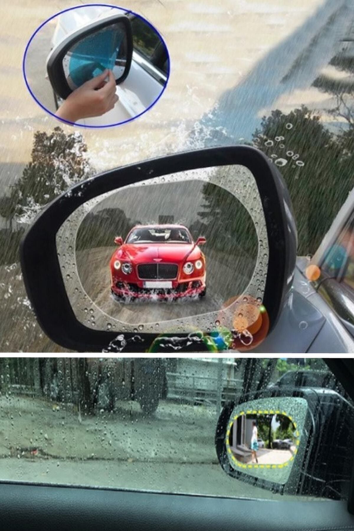 Genel Markalar Oto Dış Ayna Yağmur Tutmaz Kaydırıcı Film 2 Adet (sağ/sol)