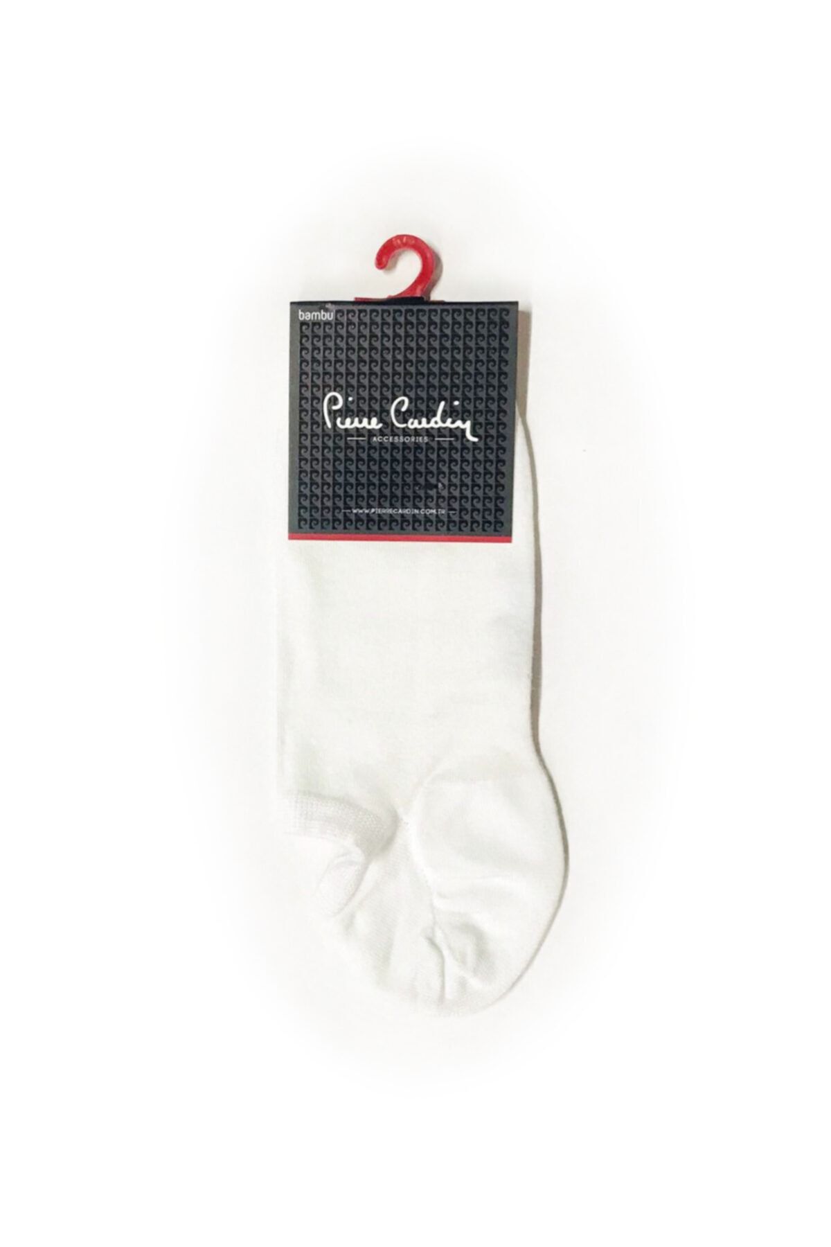 Pierre Cardin Sneakers Düz Bambu Erkek Çorap Beyaz