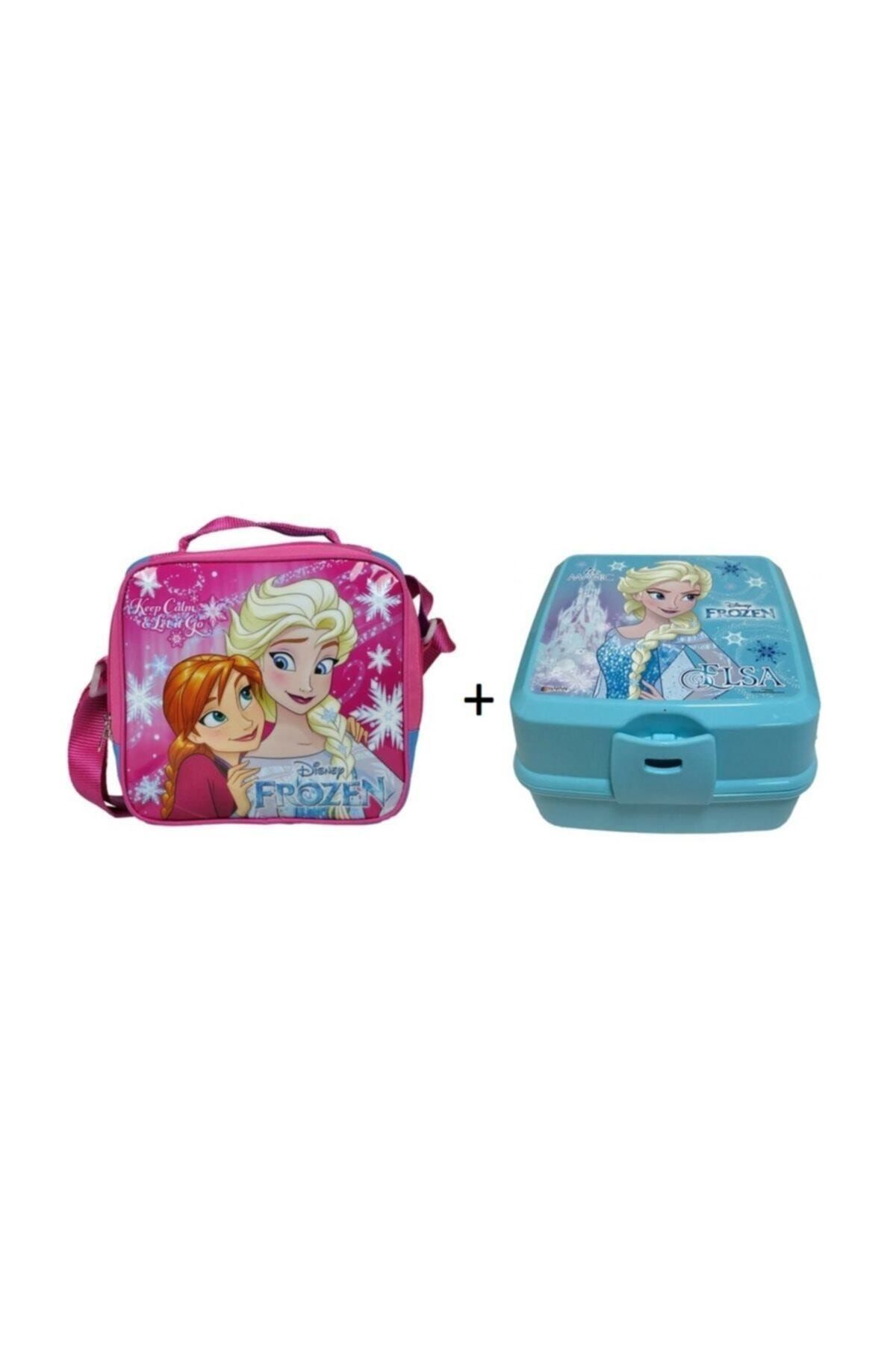 Hakan Çanta Disney Frozen Elsa Beslenme Çantası Beslenme Kabı Beslenme Kutusu