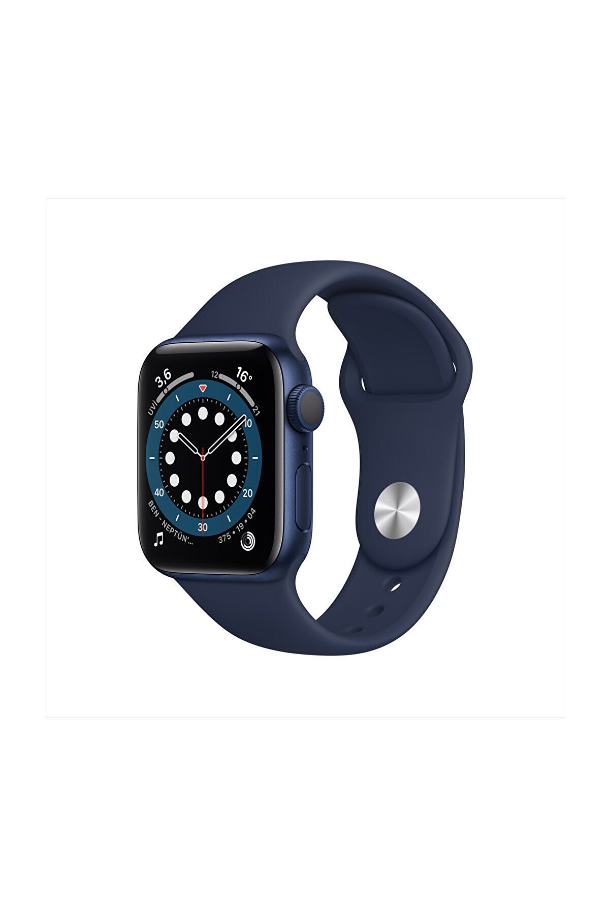 Apple Watch Series 6 Gps 40 Mm Mavi Alüminyum Kasa Ve Koyu Lacivert Spor Kordon