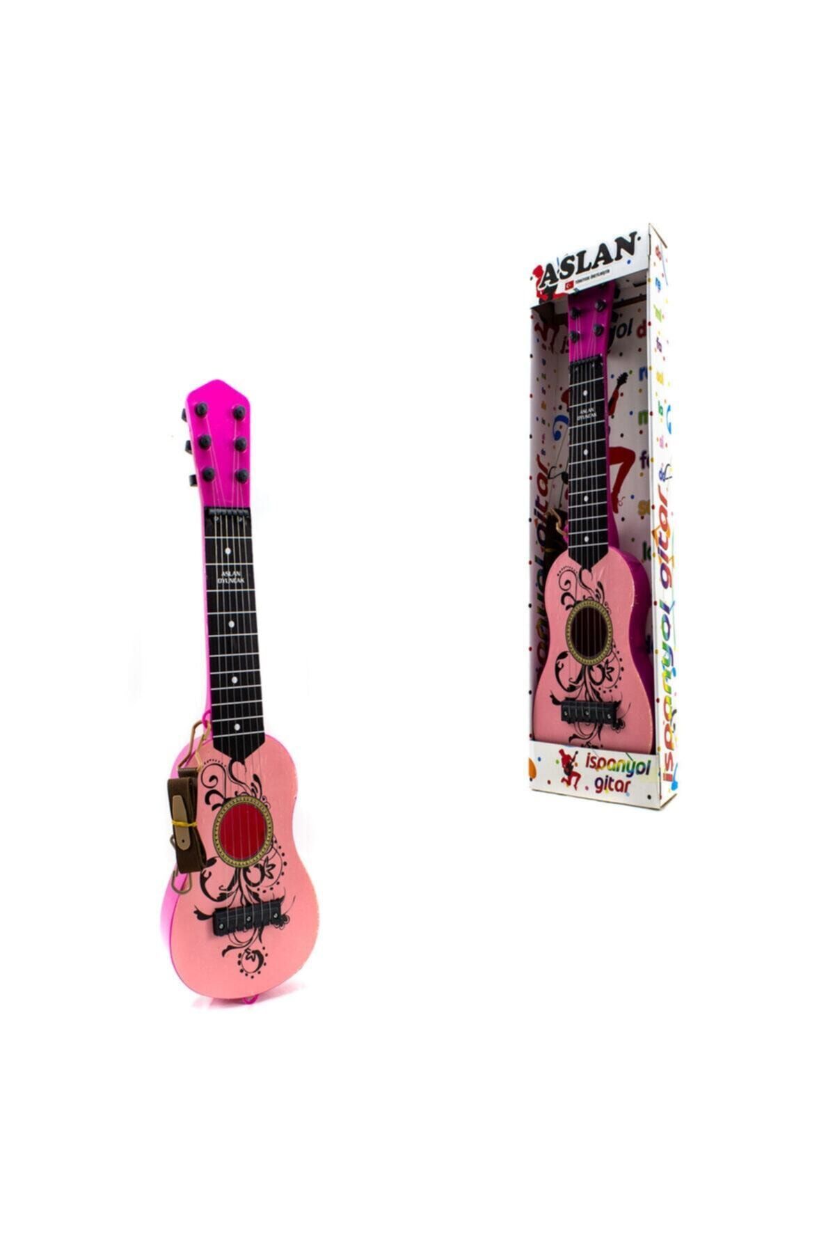 parti Pembe Renk Oyuncak Gitar 50 Cm