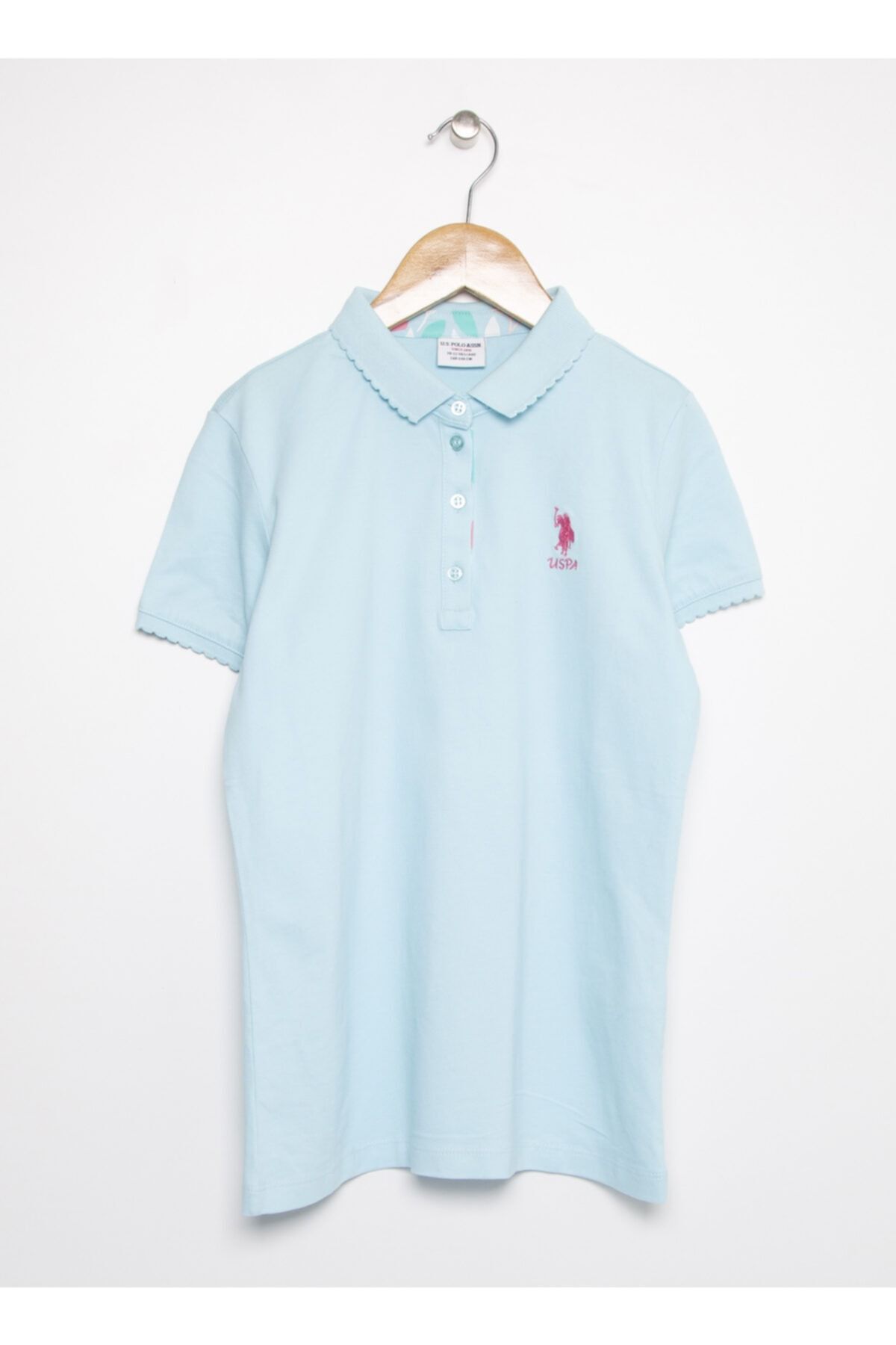 U.S. Polo Assn. Kız Çocuk Mavi T-Shirt 5002552341