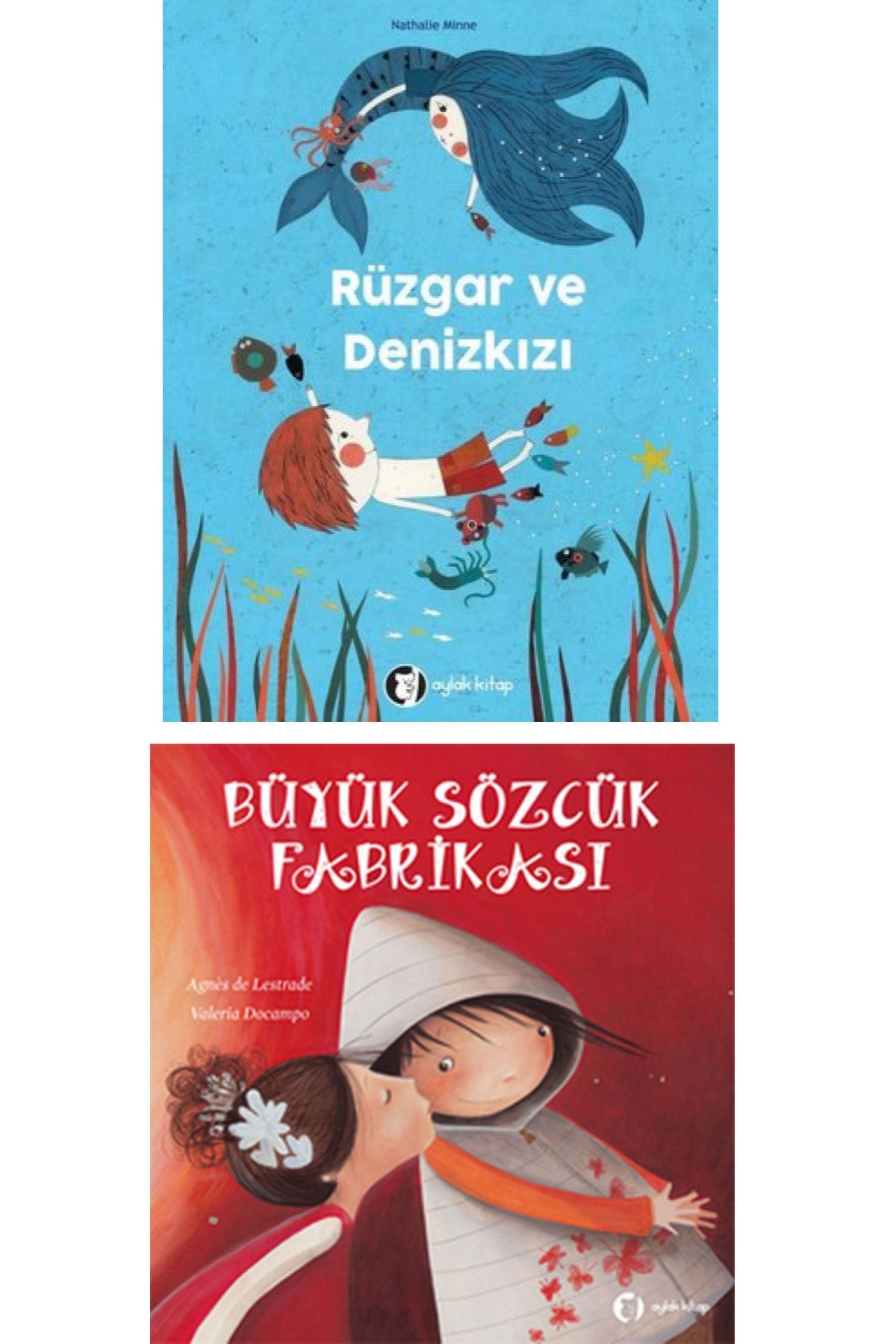 Aylak Kitap 2 Kitap Set - Büyük Sözcük Fabrikası - Rüzgar Ve Denizkızı