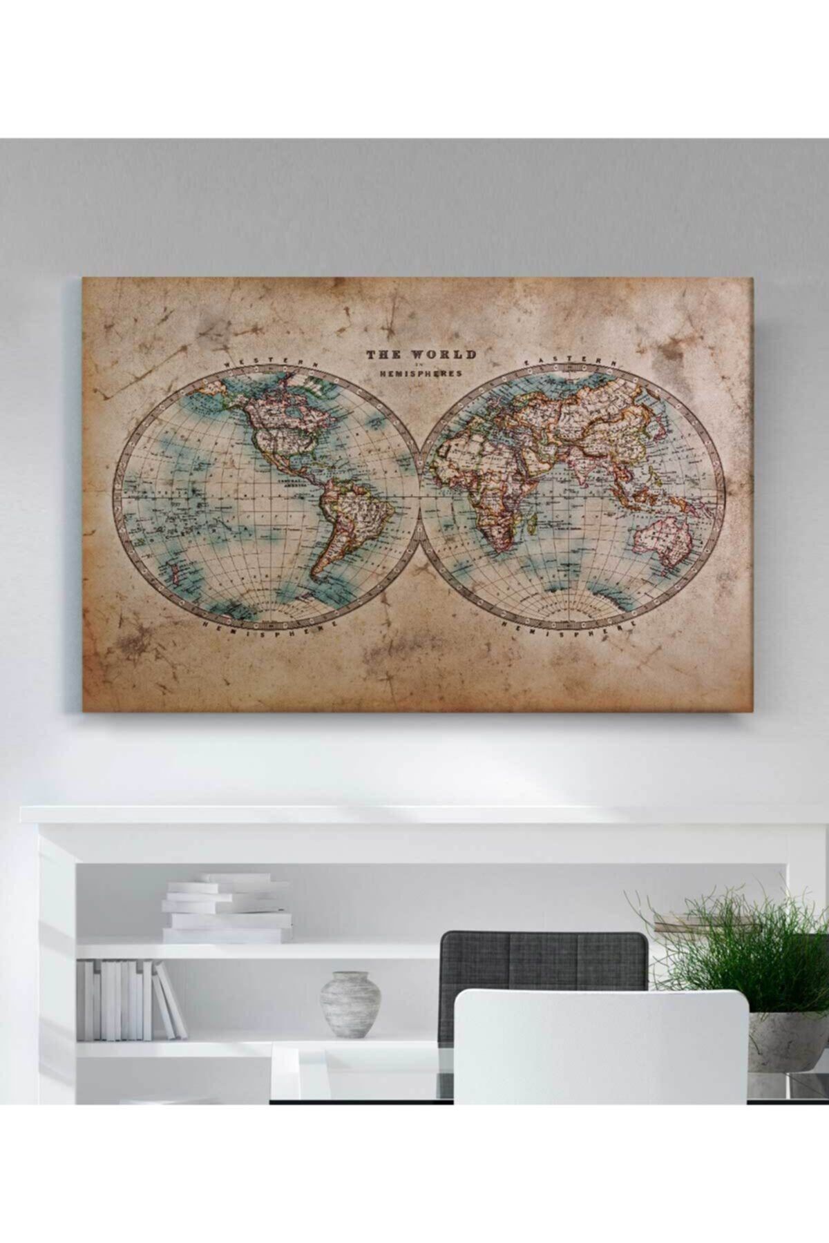 StellaStore Dünya Haritası Kanvas Tablo