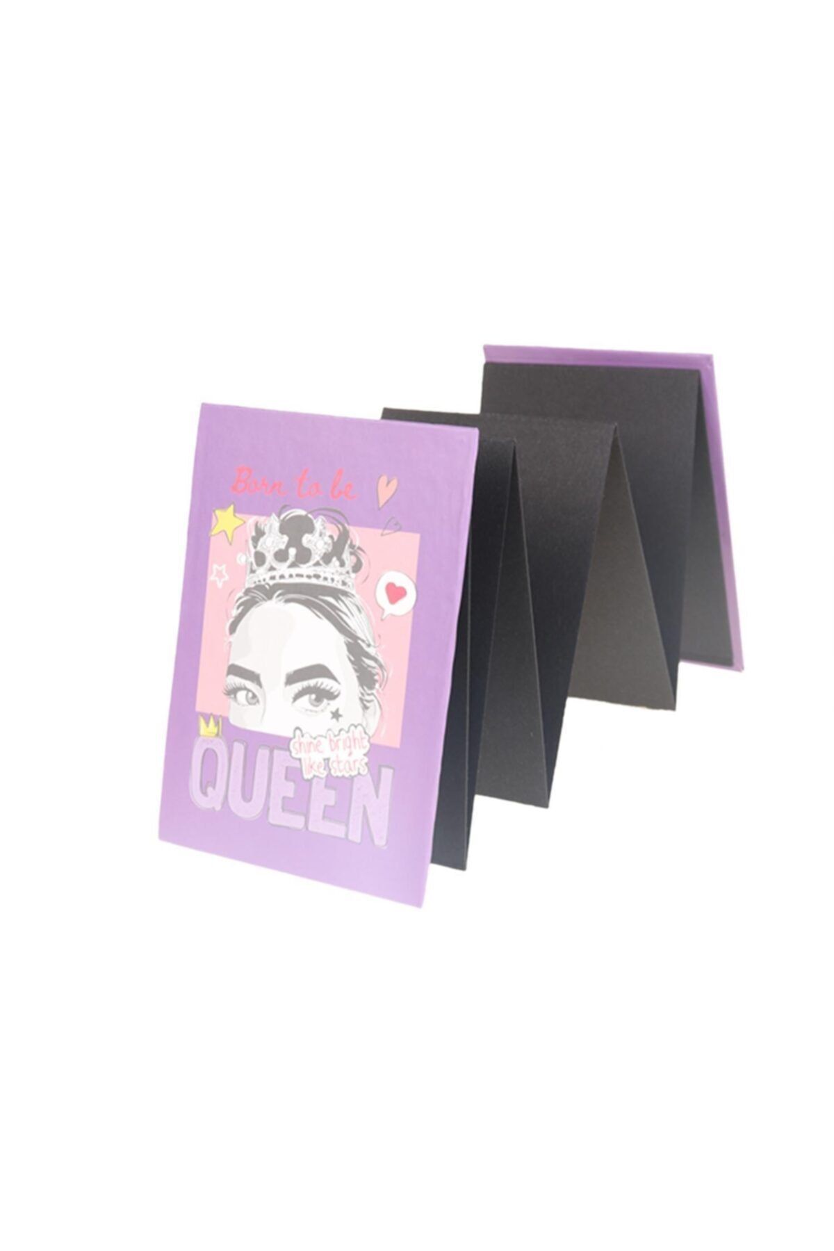 Genel Markalar Queen Tasarım Siyah Yaprak Cep Albümü