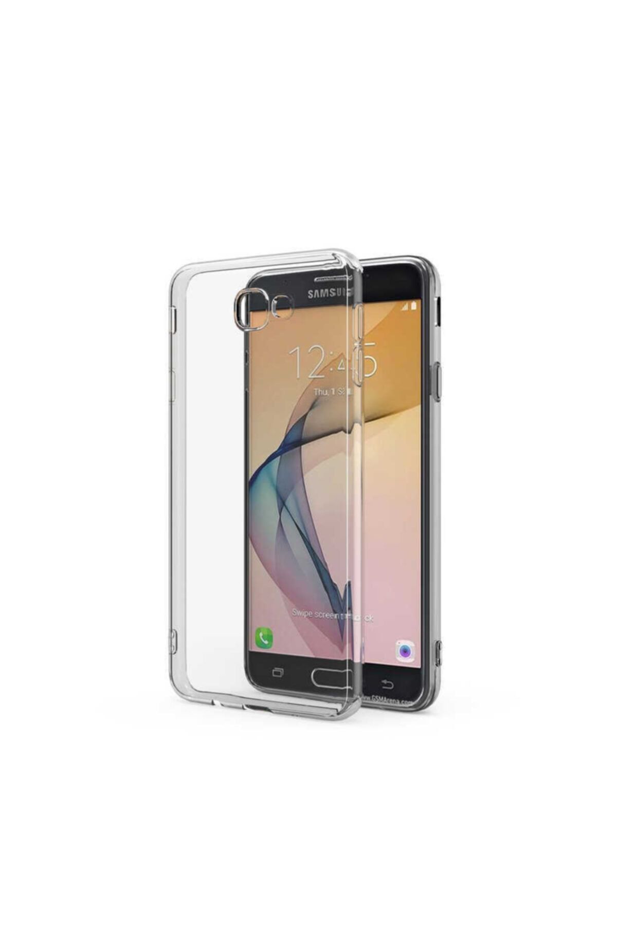 Fibaks Samsung Galaxy J7 Prime Uyumlu Kılıf Kamera Korumalı Şeffaf Süper Silikon Kapak