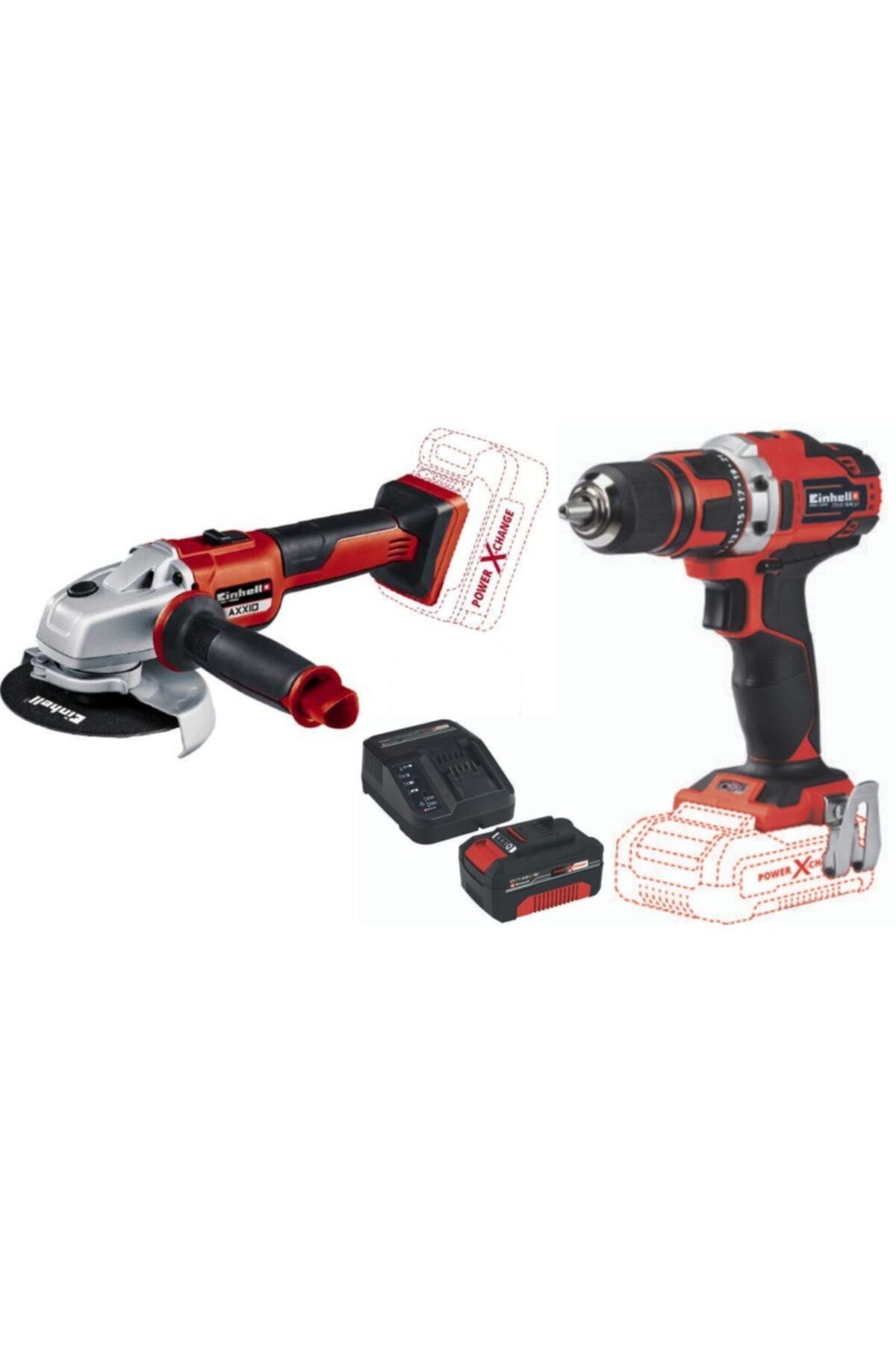 Einhell Axxio Kömürsüz Avuç Taşlama Te-cd 18/40 Li Vidalama 18v 4.0ah Akü Ve Şarj Ünitesi Seti