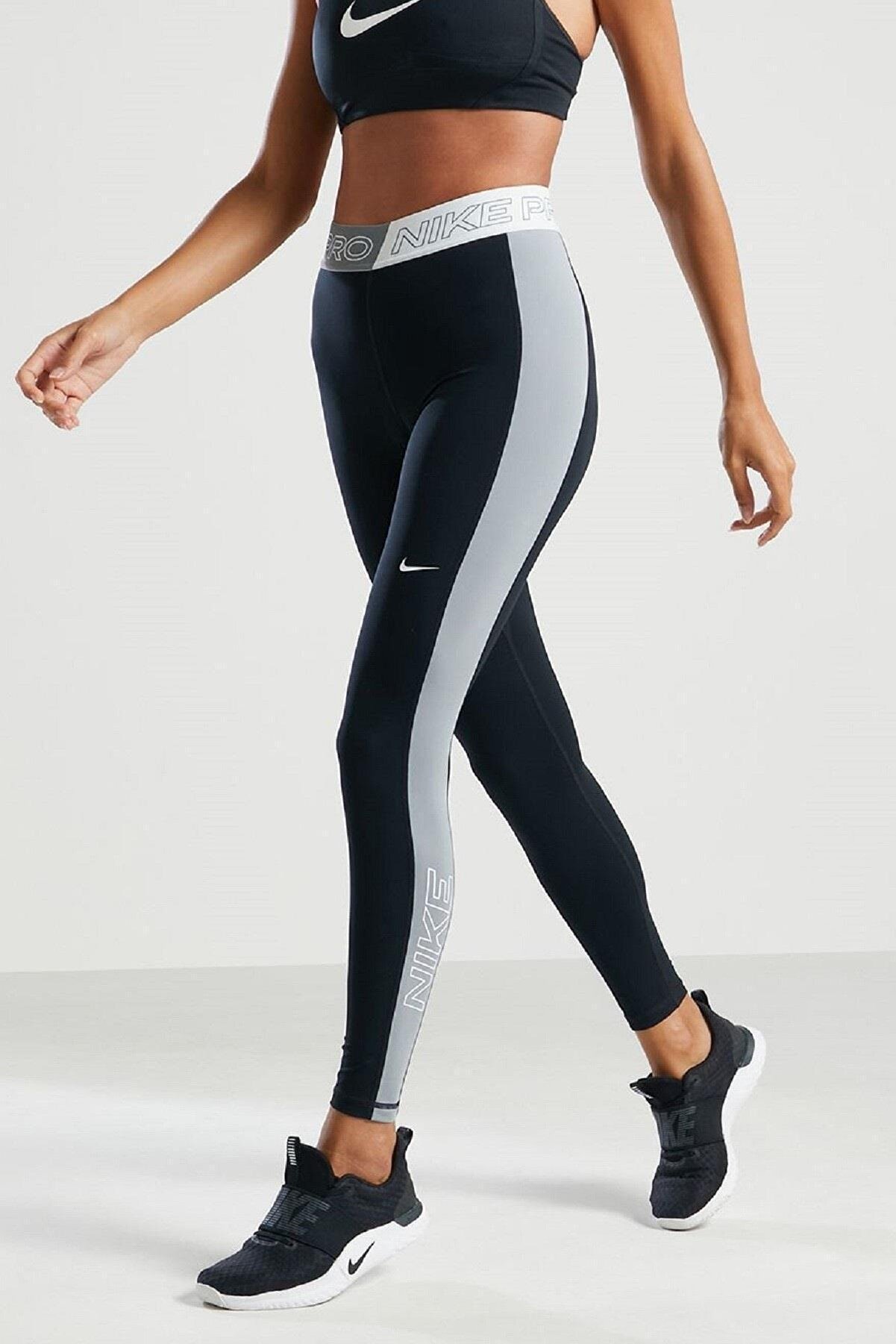Nike Pro Training Graphic Legging Tight Fit Toparlayıcı Siyah Tayt