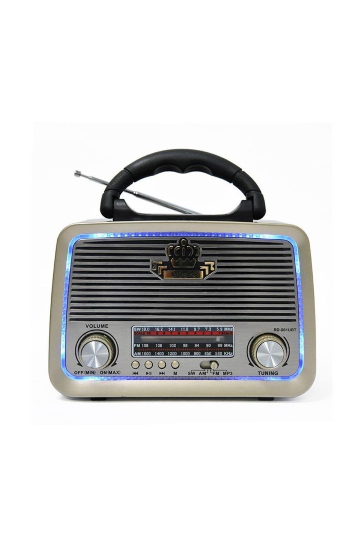 Olizwell Fm Radyo, Bluetoothlu Hoparlör, Aux Sd Kart Usb Nostaljik Radio Ses Bombası