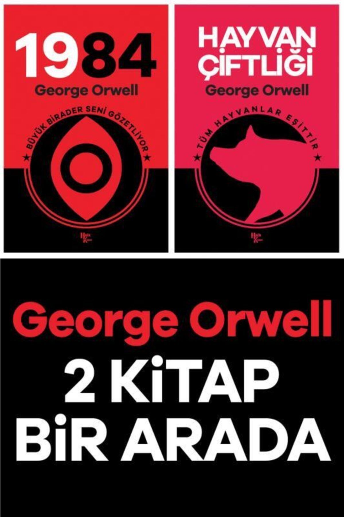 Halk Kitabevi George Orwell 2 Kitap Bir Arada 1984 Ve Hayvan Çiftliği