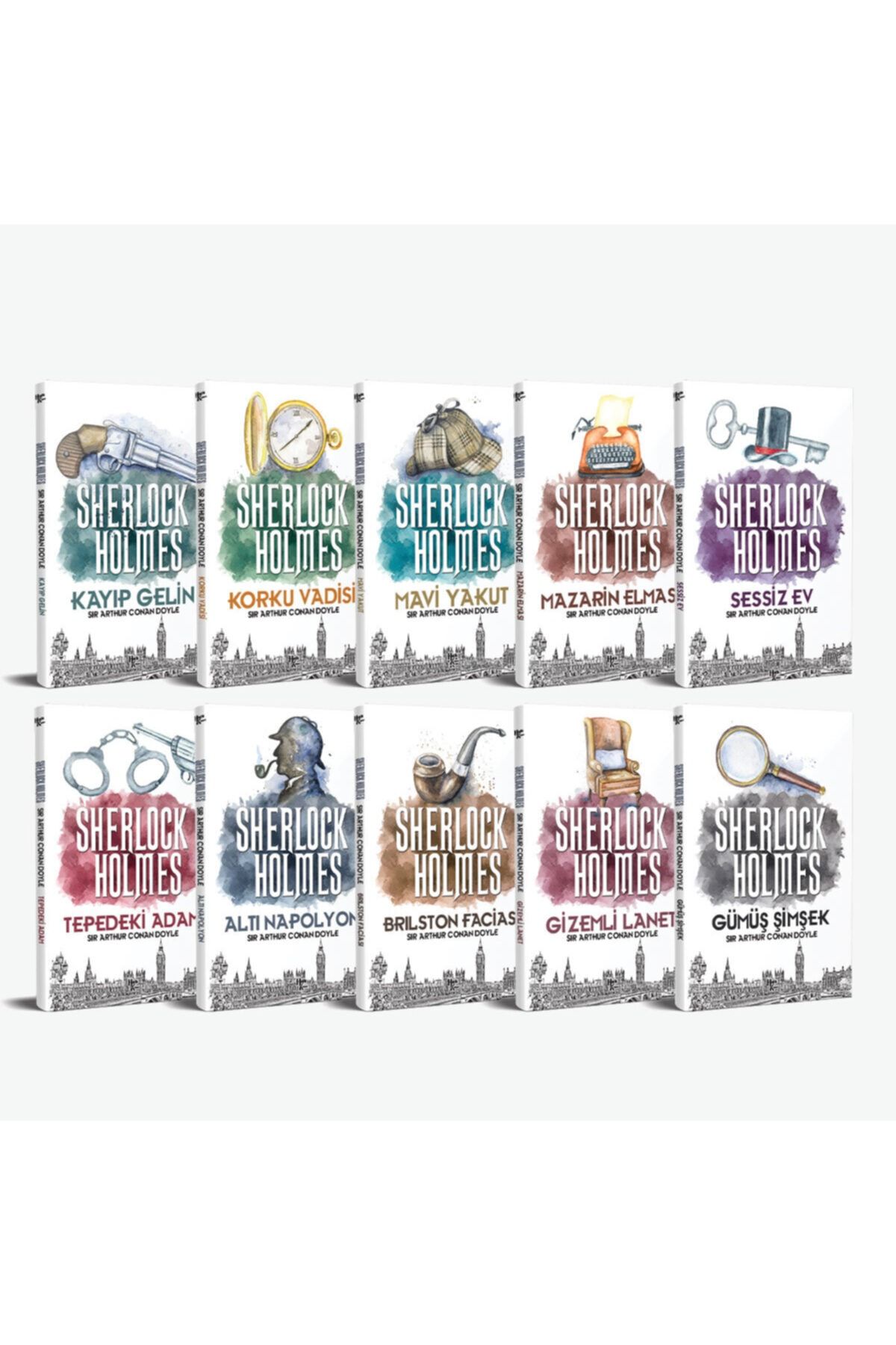 Halk Kitabevi Sherlock Holmes Seti - 10 Kitap
